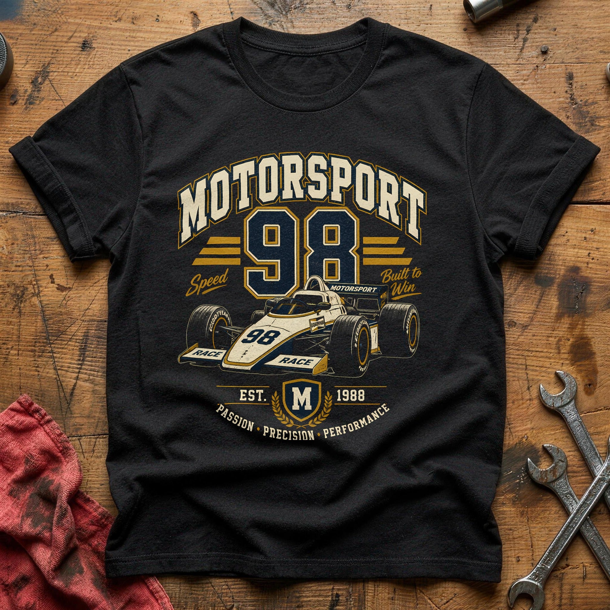 Motorsport Sports 10 T-Shirt - Black
