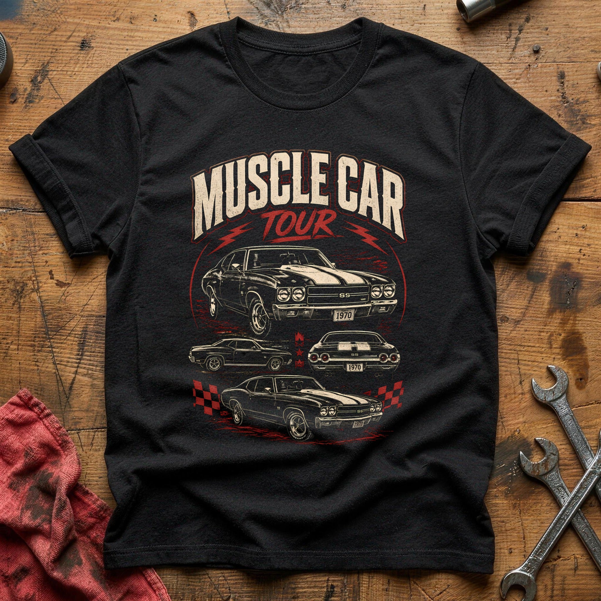 Muscle Car Tour Bootleg 29 T-Shirt - Black