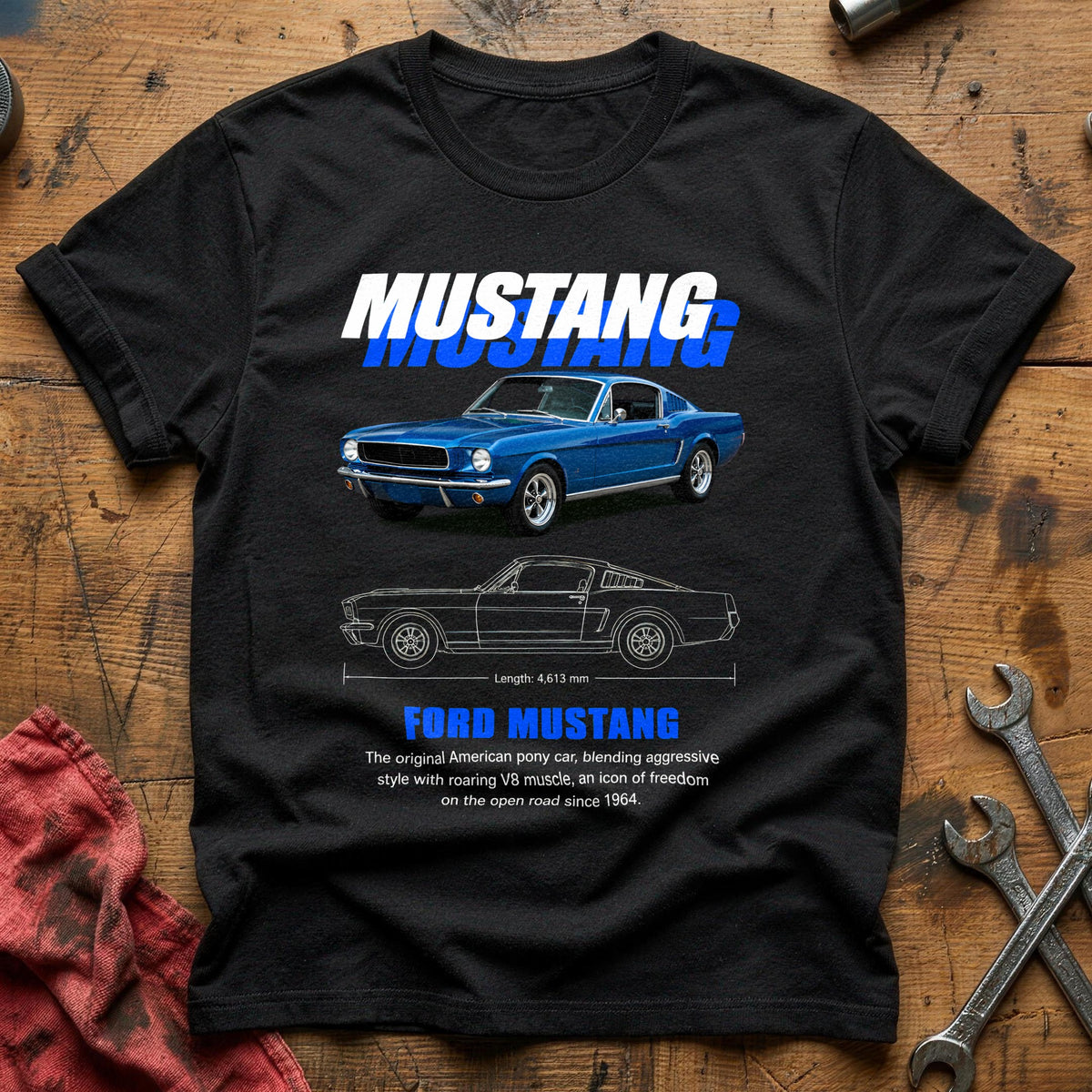 Mustang 96 T-Shirt - Black