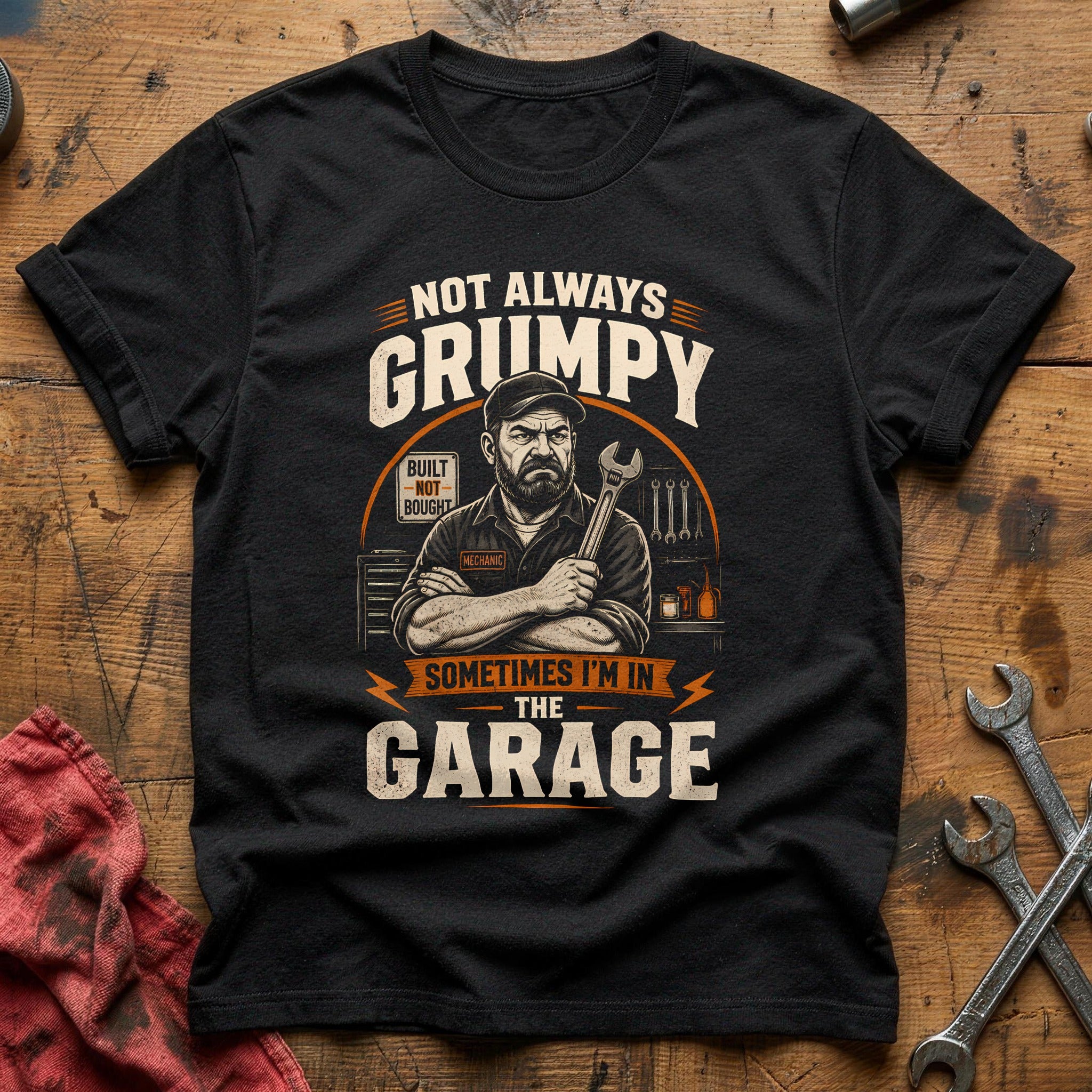 Not Grumpy Garage 58 T-Shirt - Black