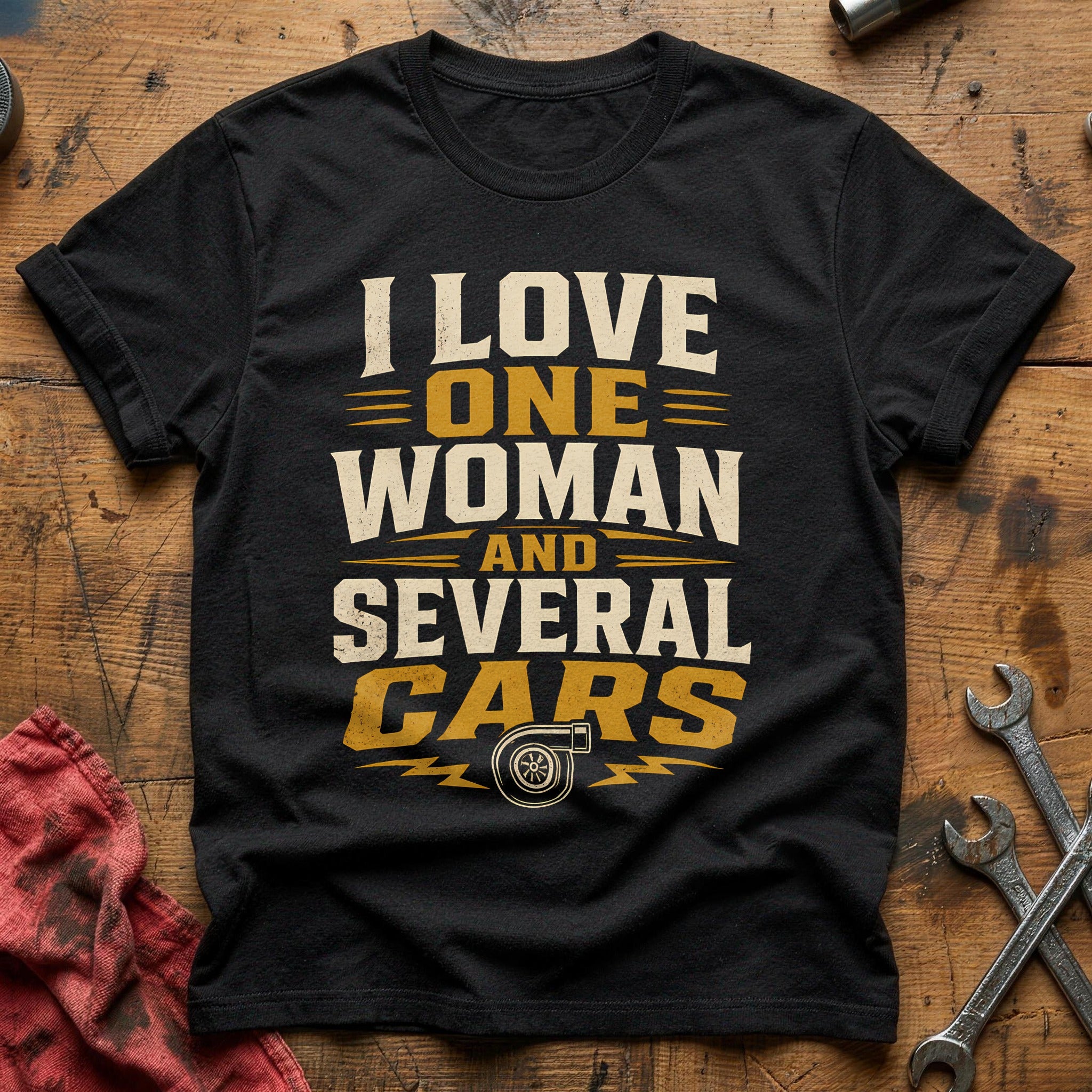 One Woman, Several Cars - Black