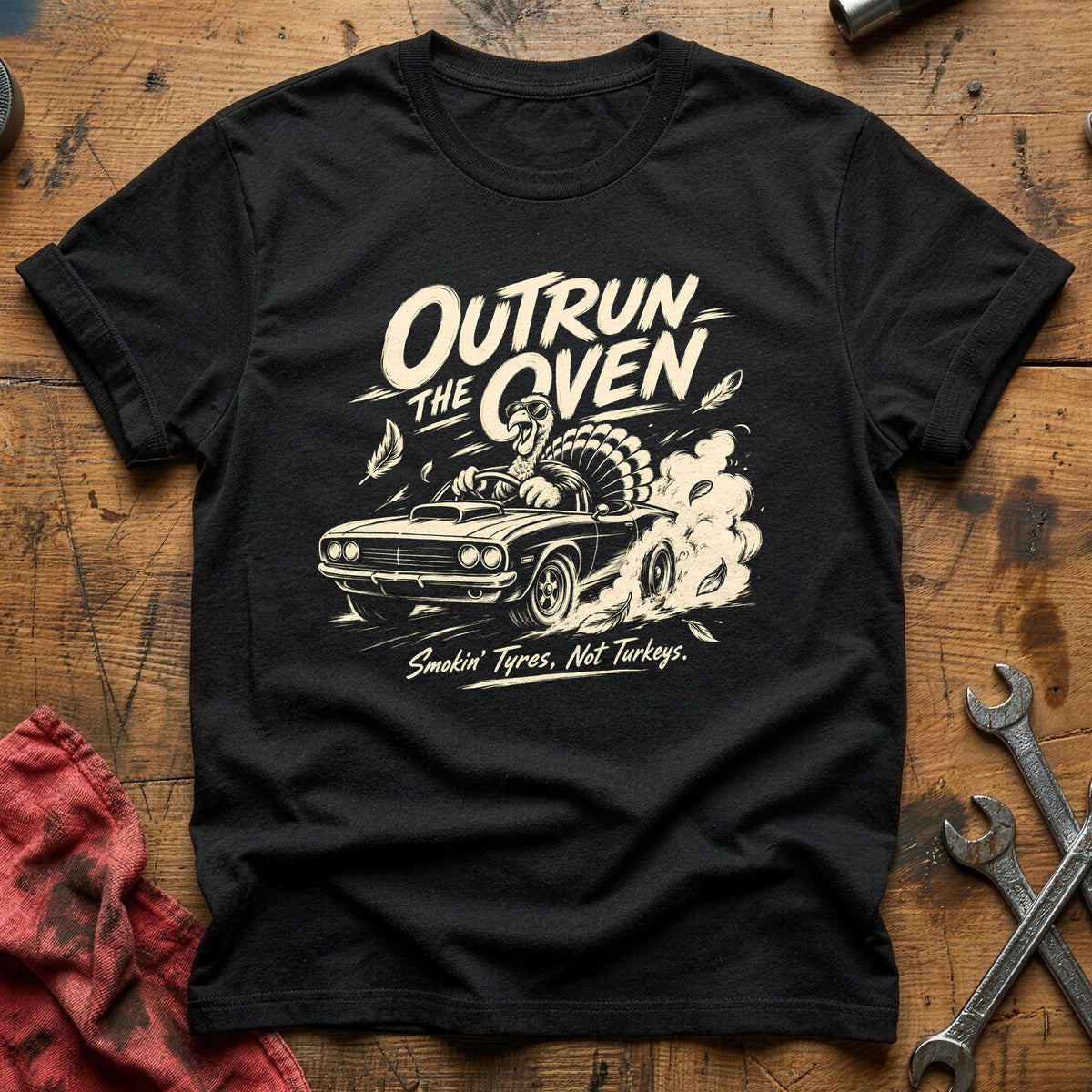 Outrun The Oven 1 T-Shirt - Black