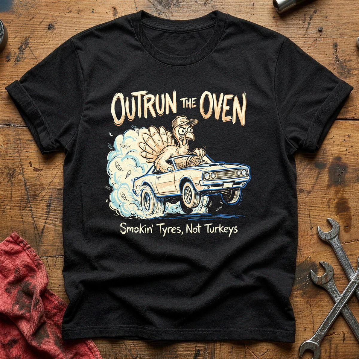 Outrun The Oven 2 T-Shirt - Black