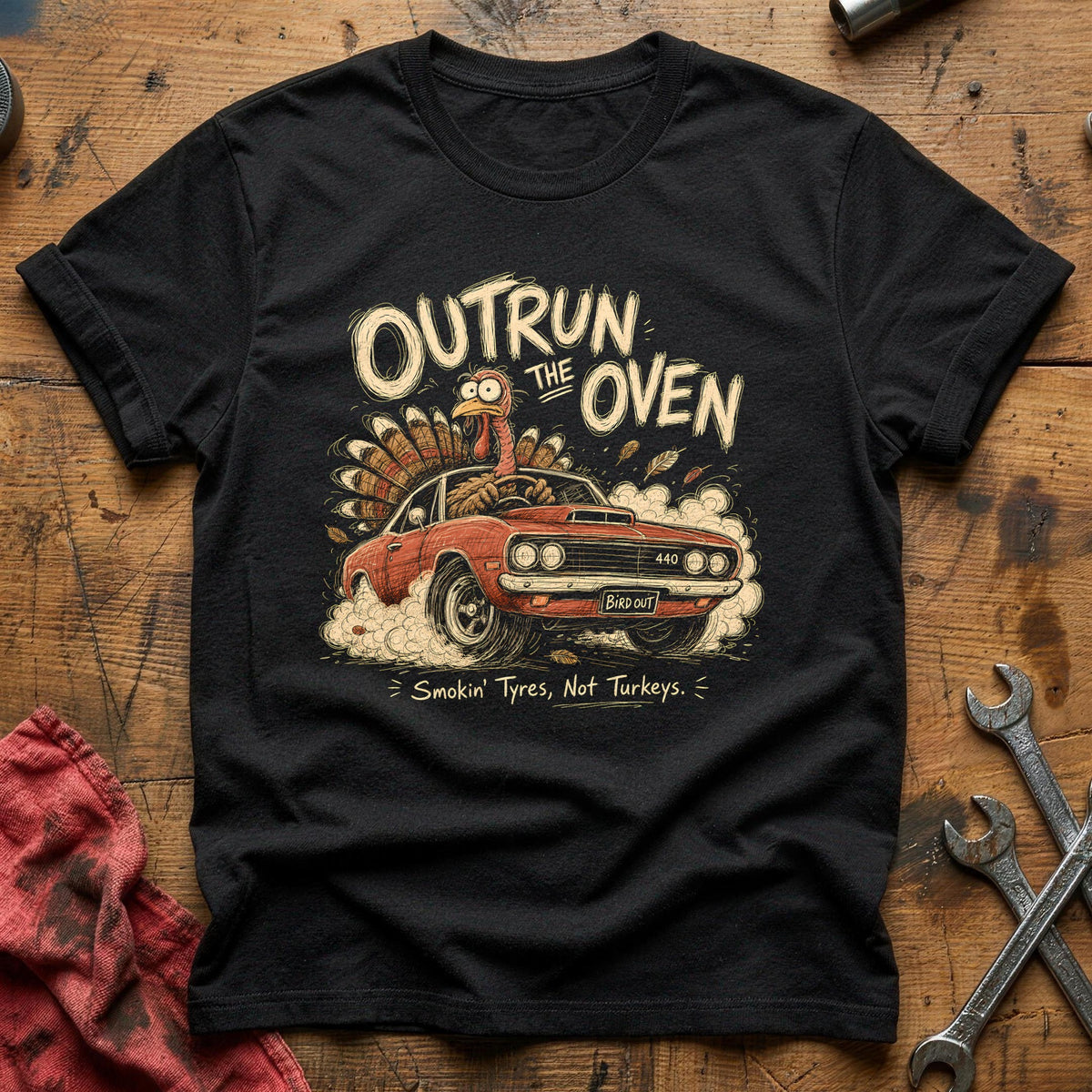 Outrun The Oven 6 T-Shirt - Black
