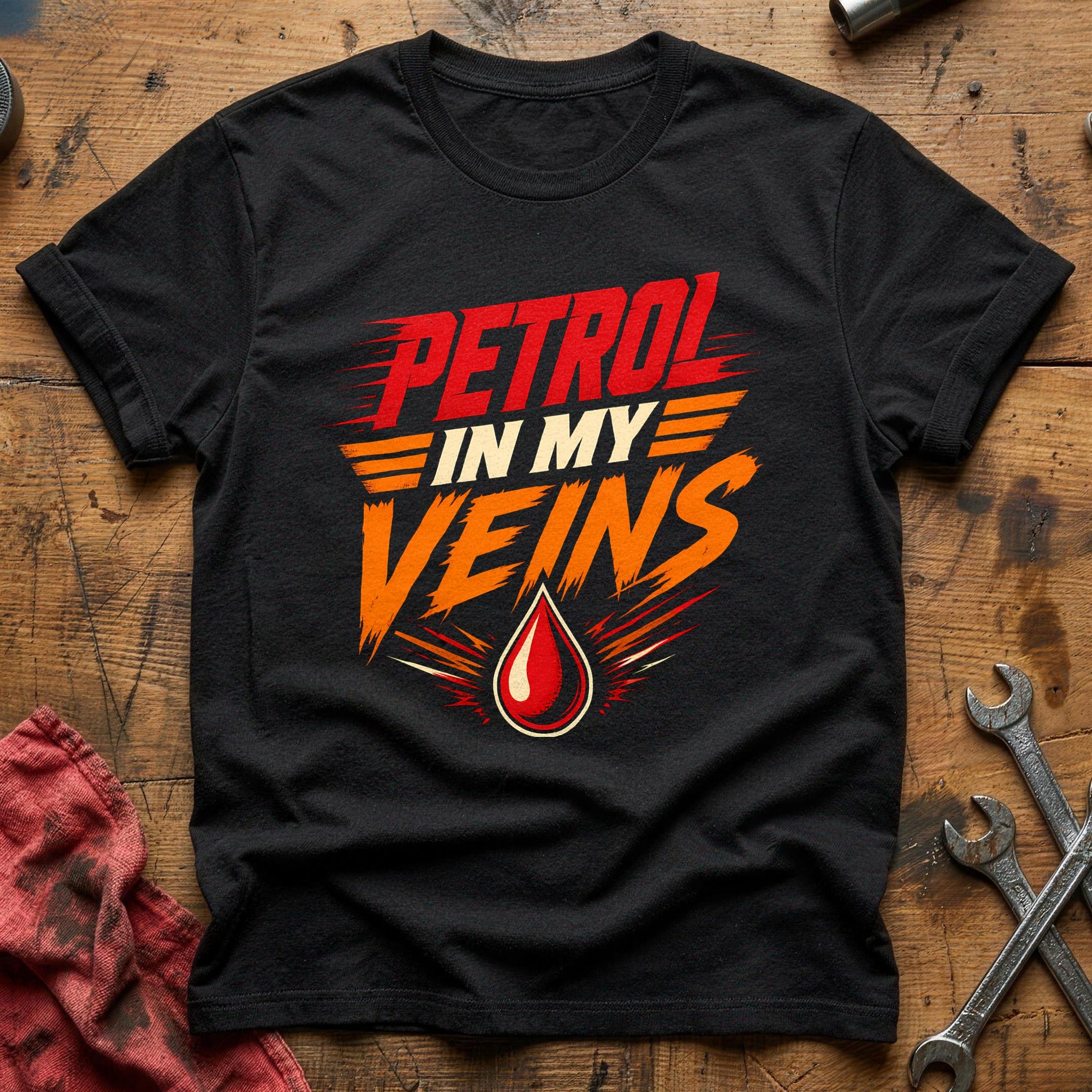 Petrol In My Veins 43 T-Shirt - Black