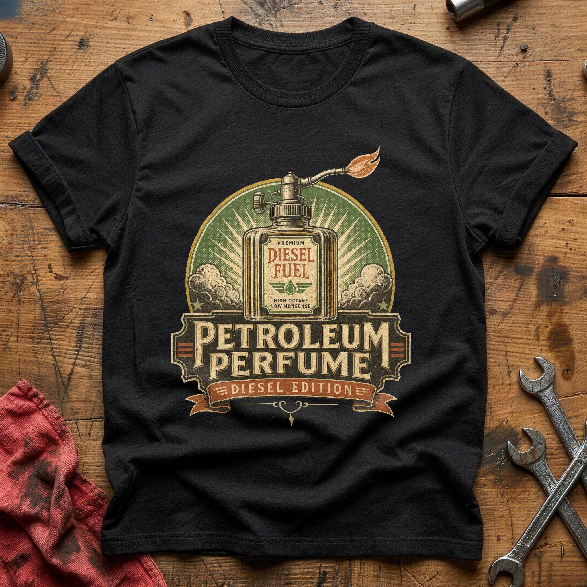 Petroleum Perfume T-Shirt - Black