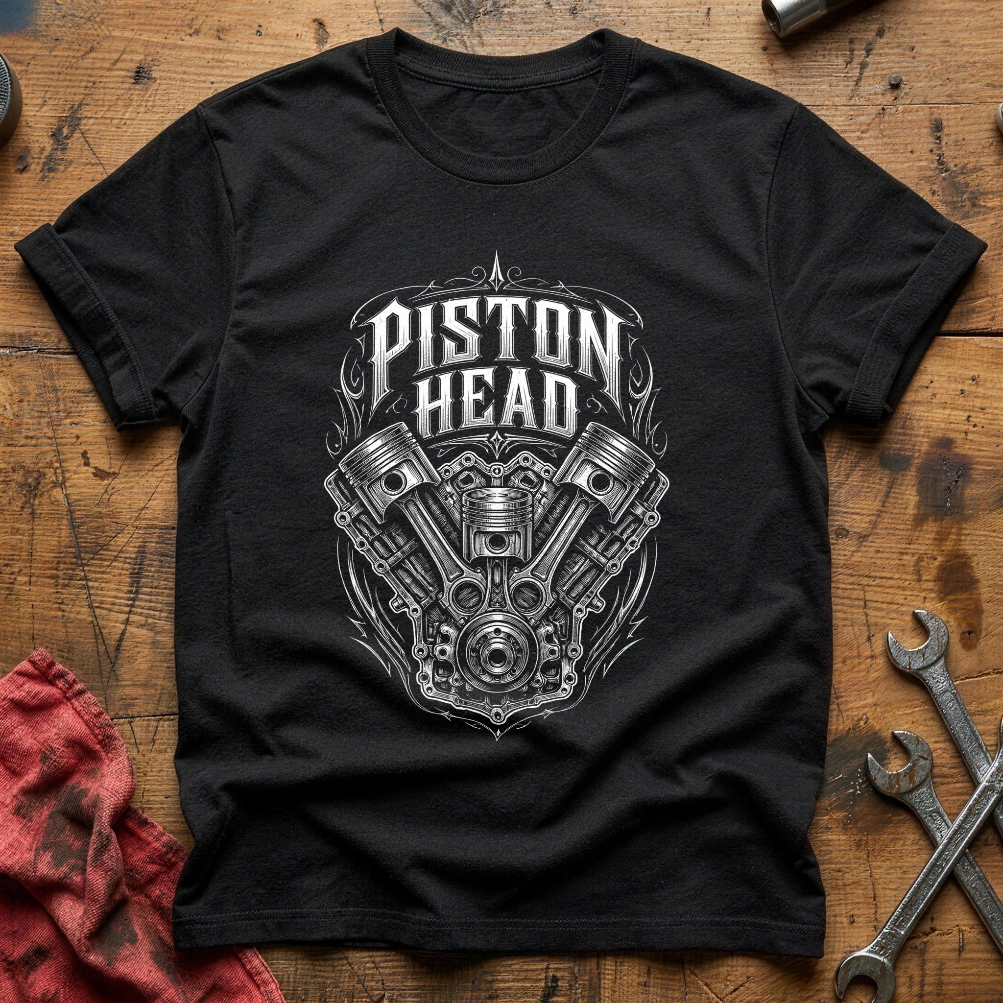 Piston Head Blackwork 78 T-Shirt - Black