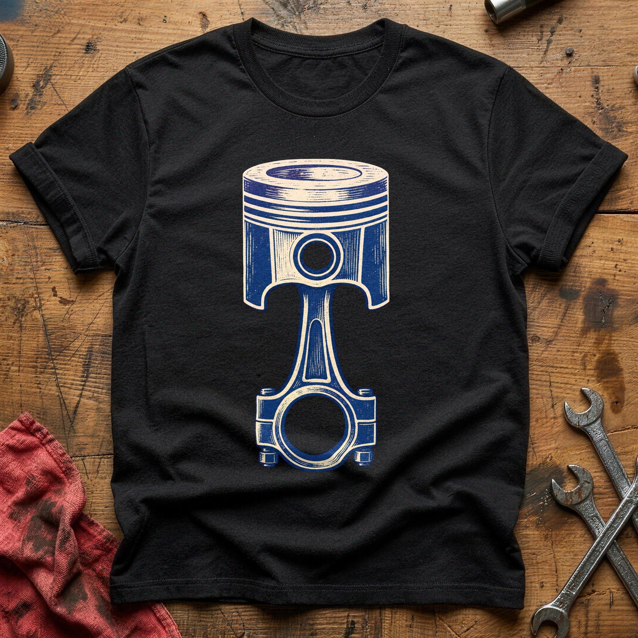 Piston & Rod T-Shirt - Black