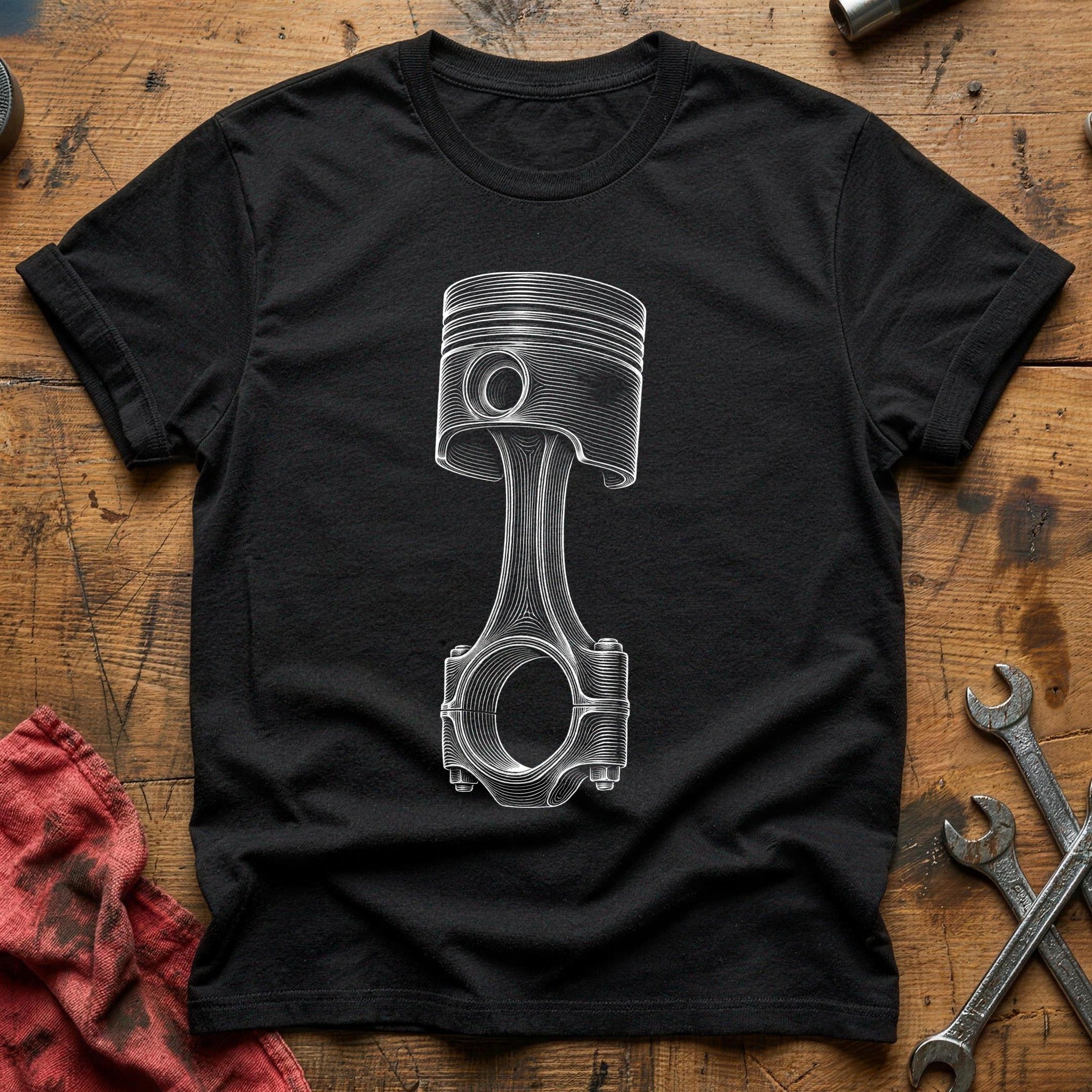 Piston & Spark T-Shirt - Black