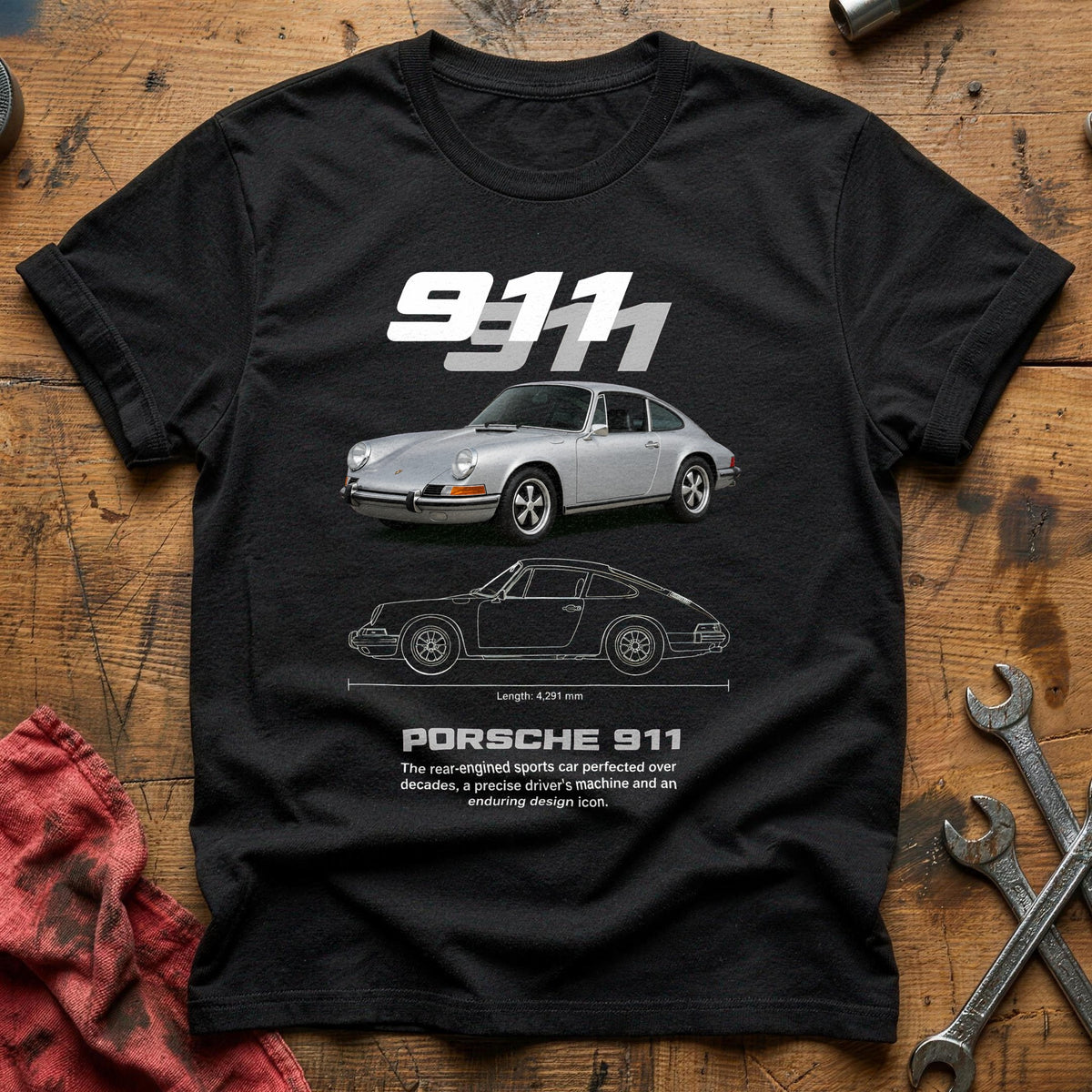 Porsche 911 61 T-Shirt - Black