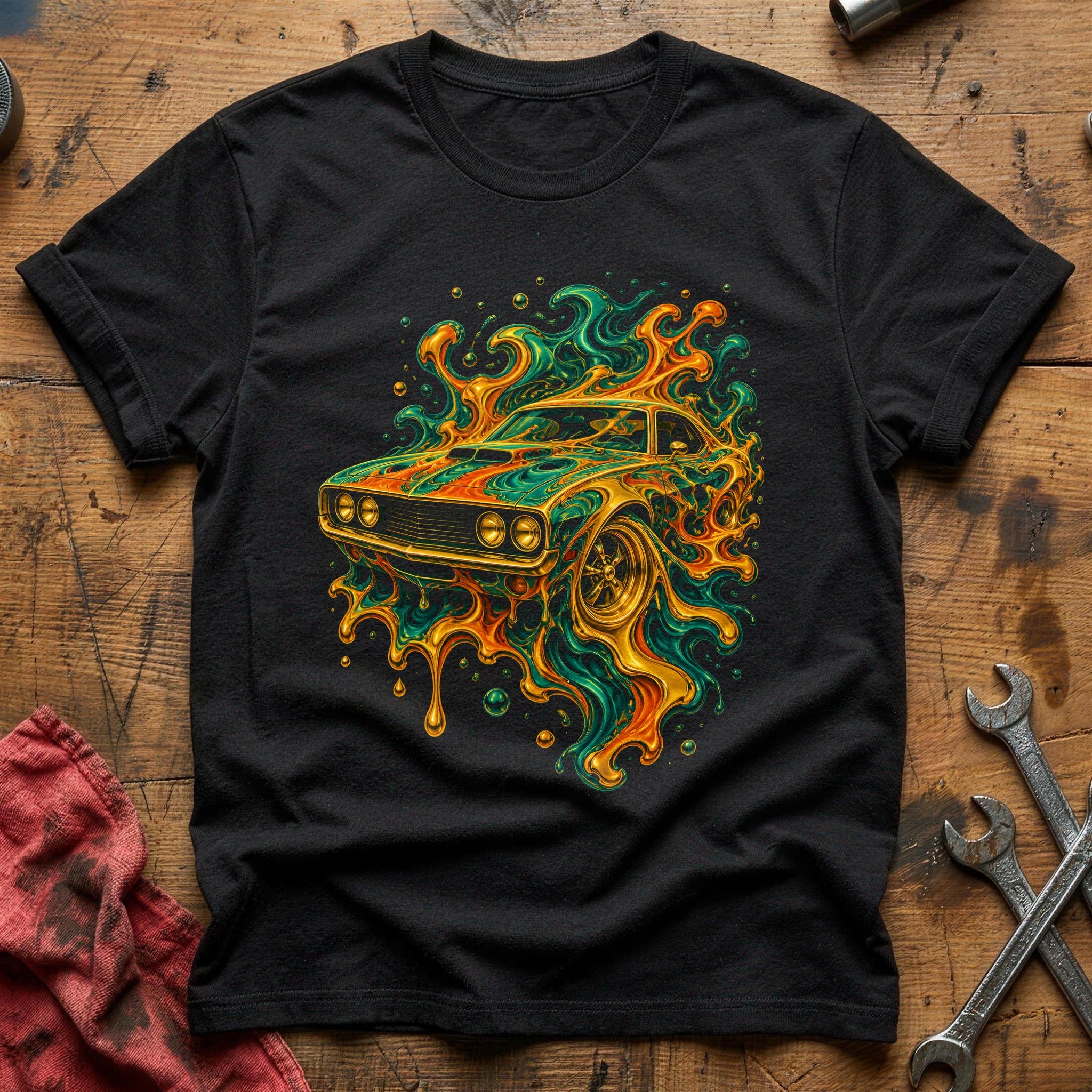 Psychedelic Car 93 T-Shirt - Black
