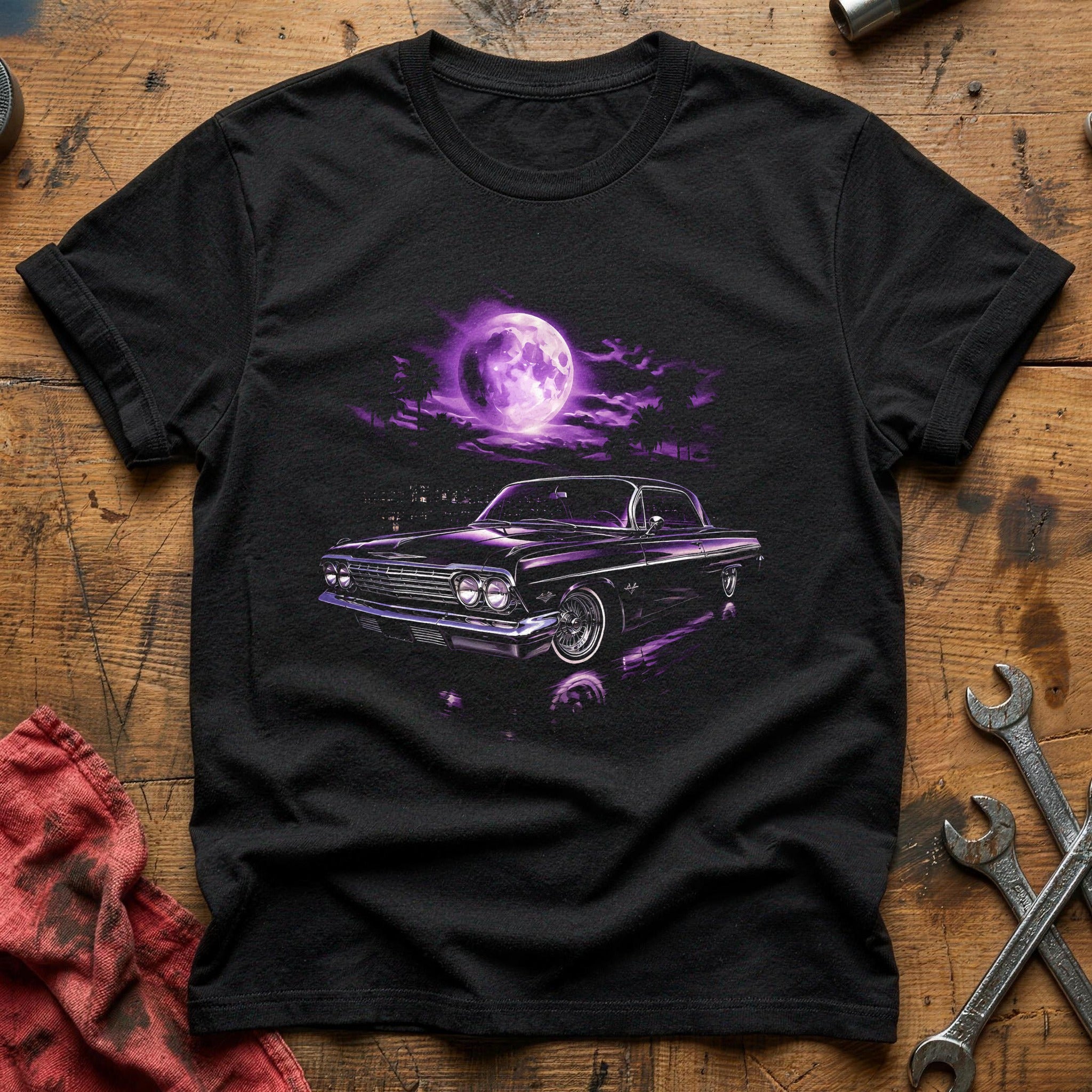 Purple Moon Lowrider T-Shirt - Black
