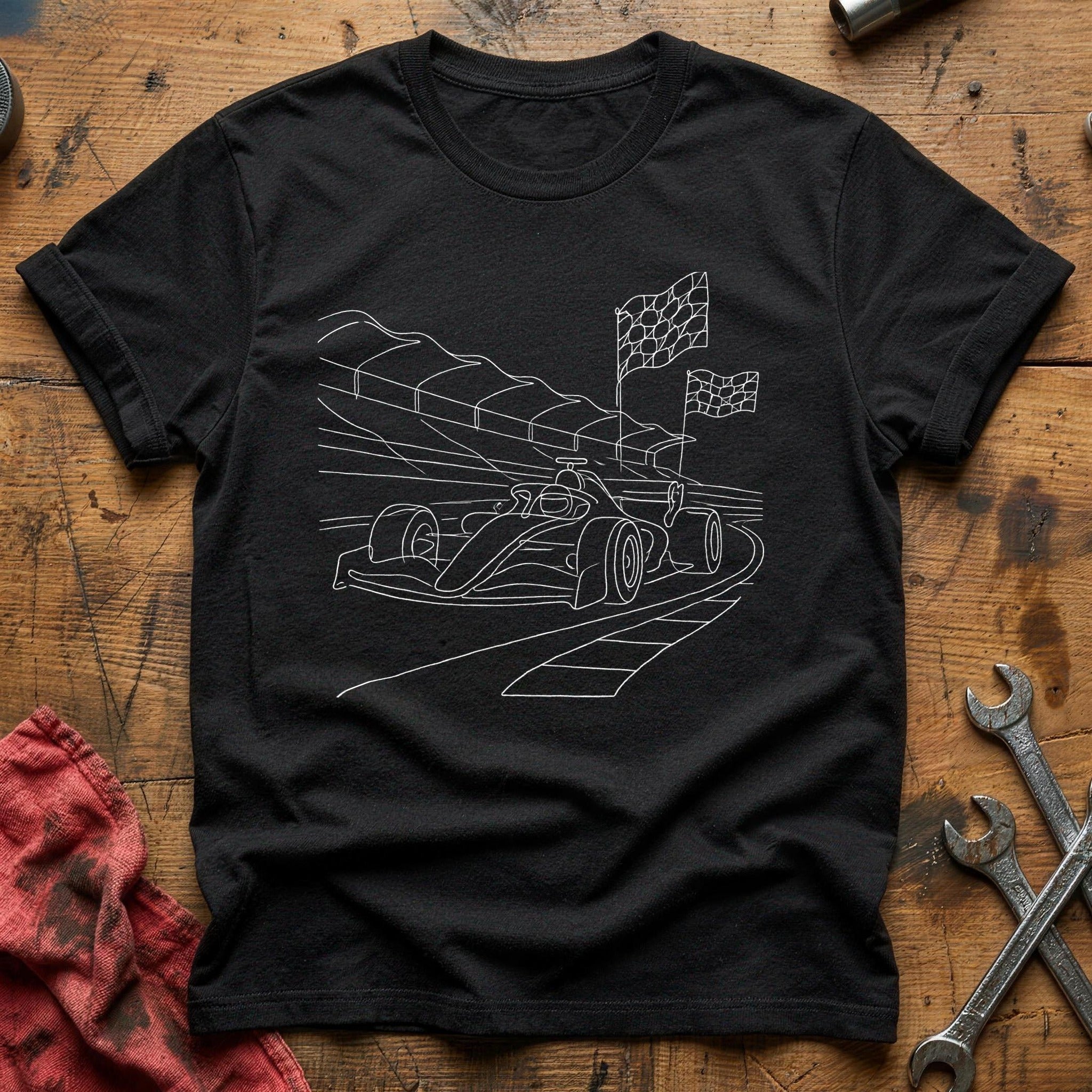 Racecar Track 32 T-Shirt - Black
