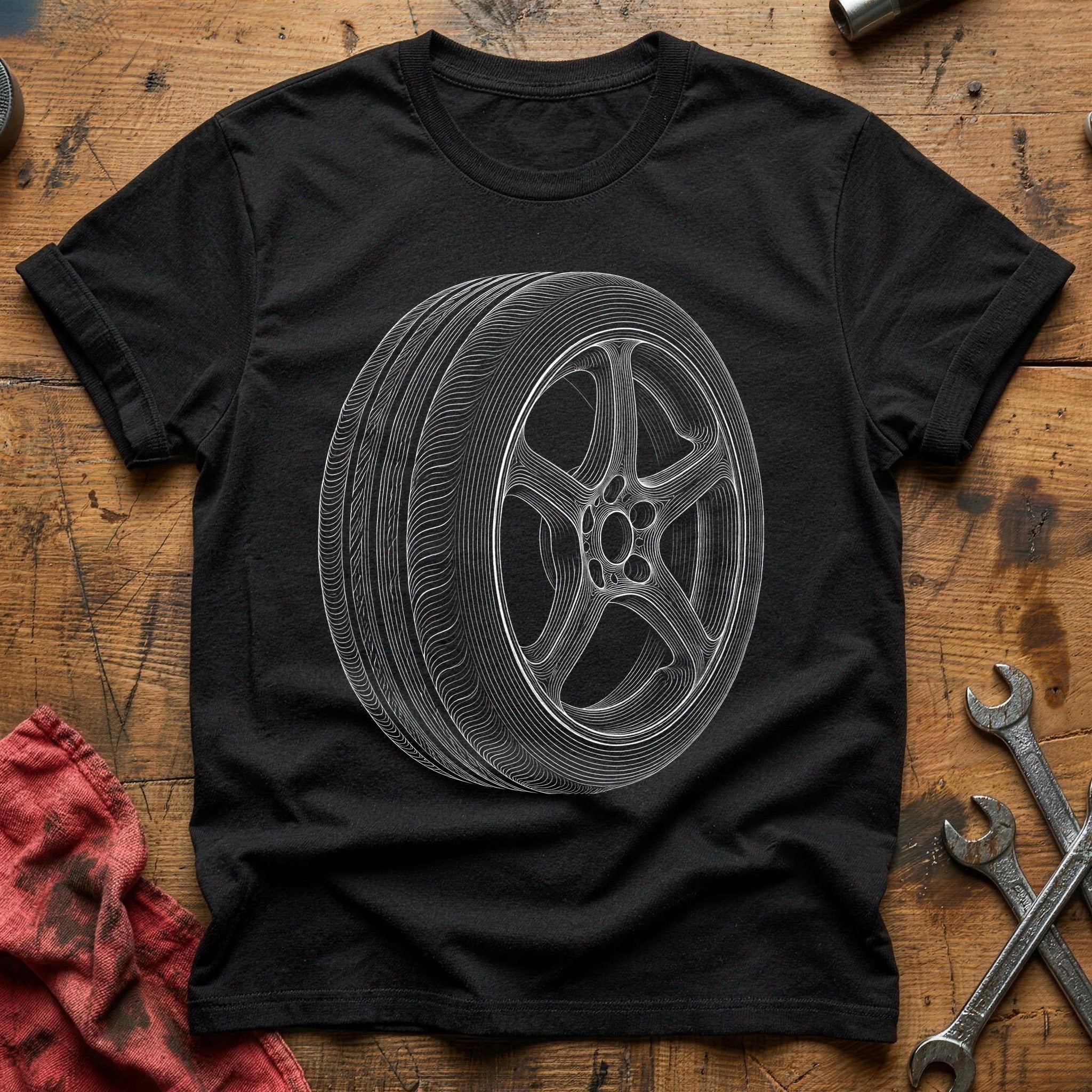 Radial Sketch T-Shirt - Black
