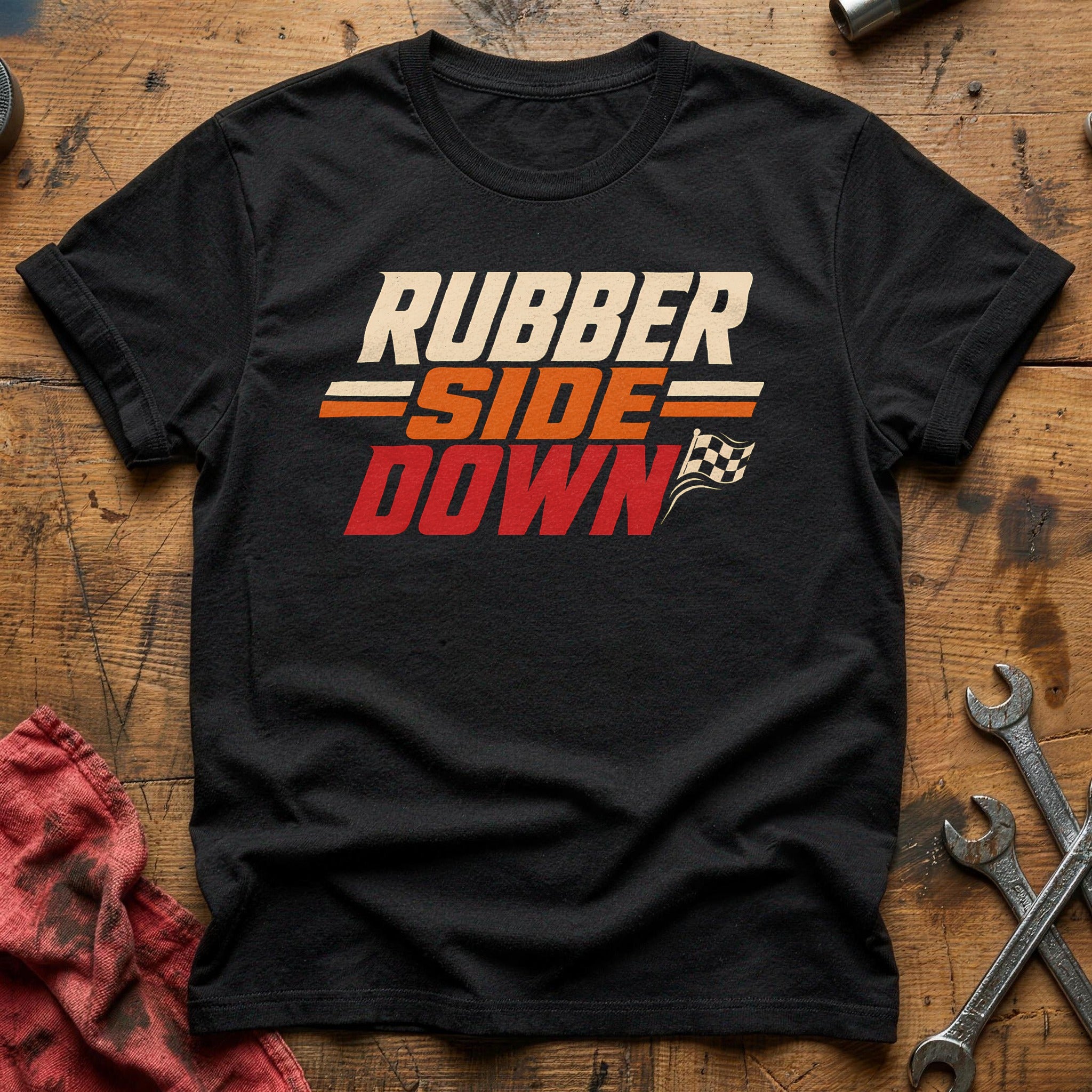 Rubber Side Motto - Black