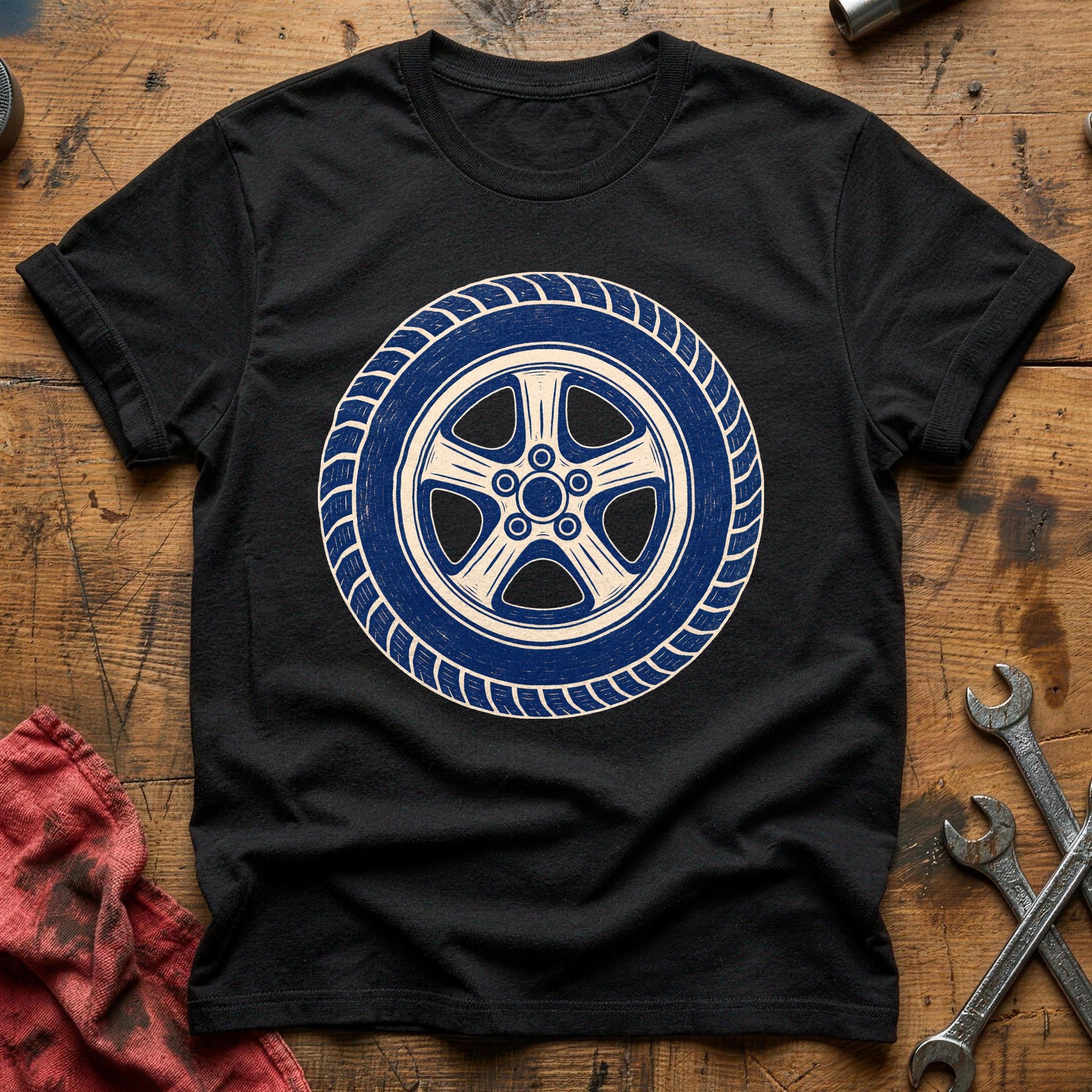 Rubber & Rim T-Shirt - Black
