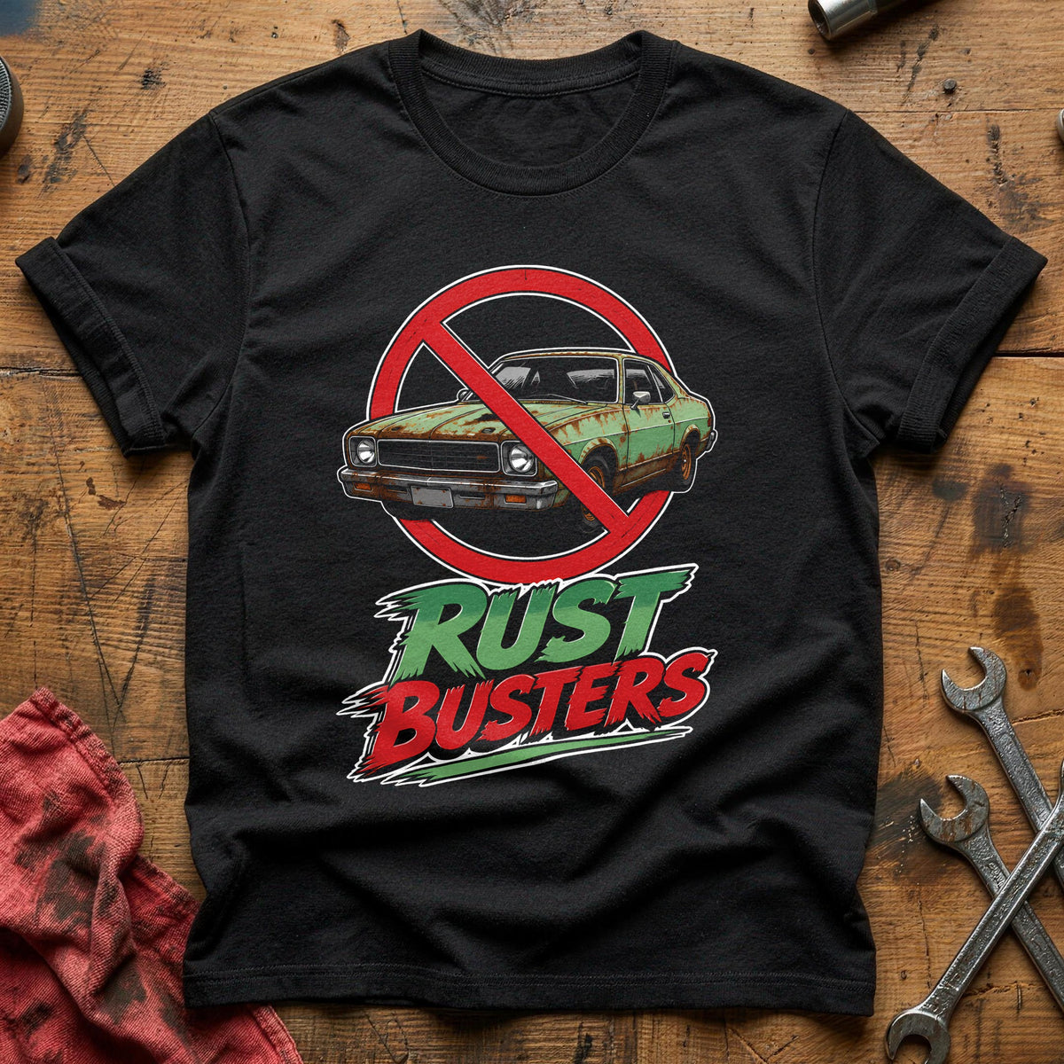 Rust Busters 82 T-Shirt - Black