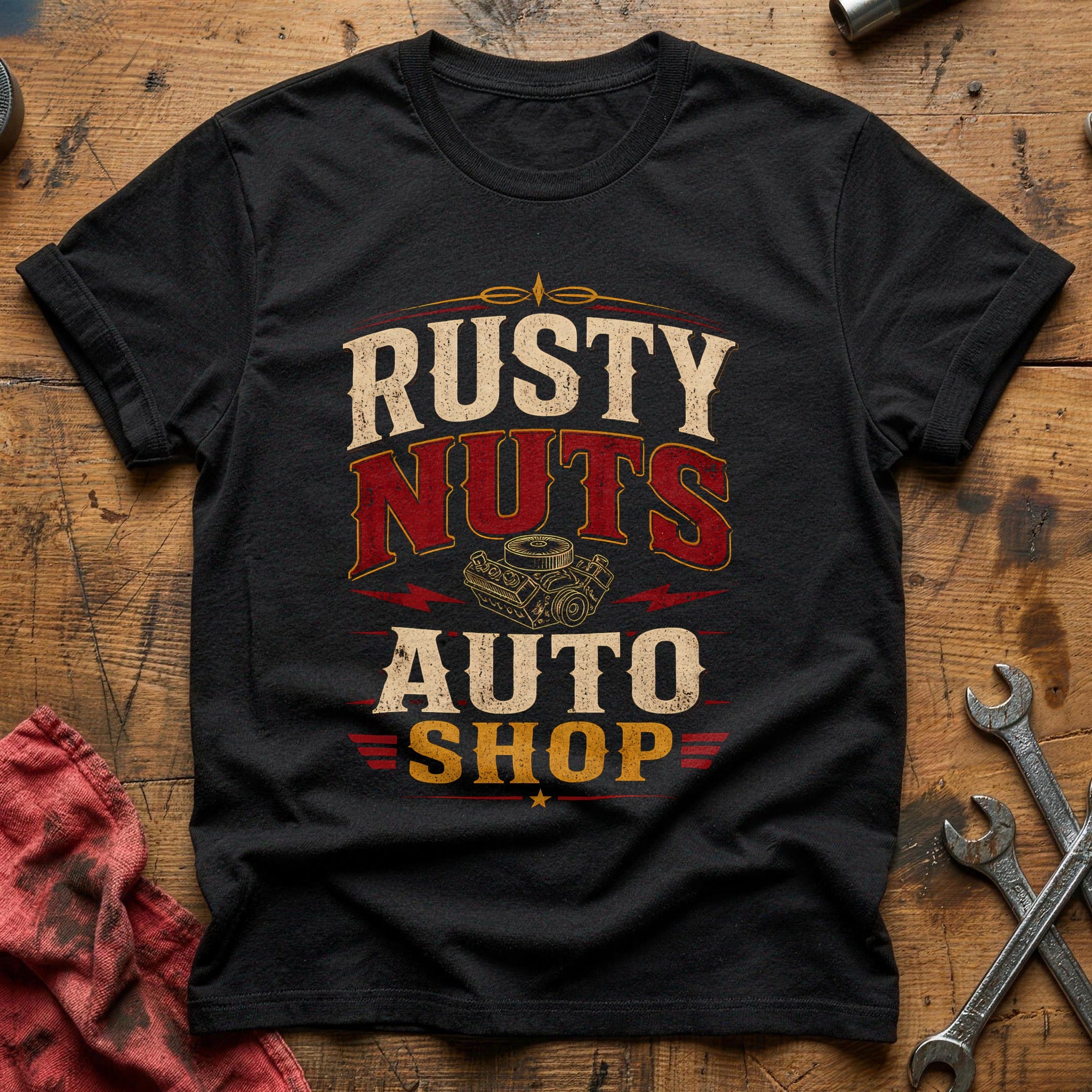 Rusty Nuts Auto Shop - Black