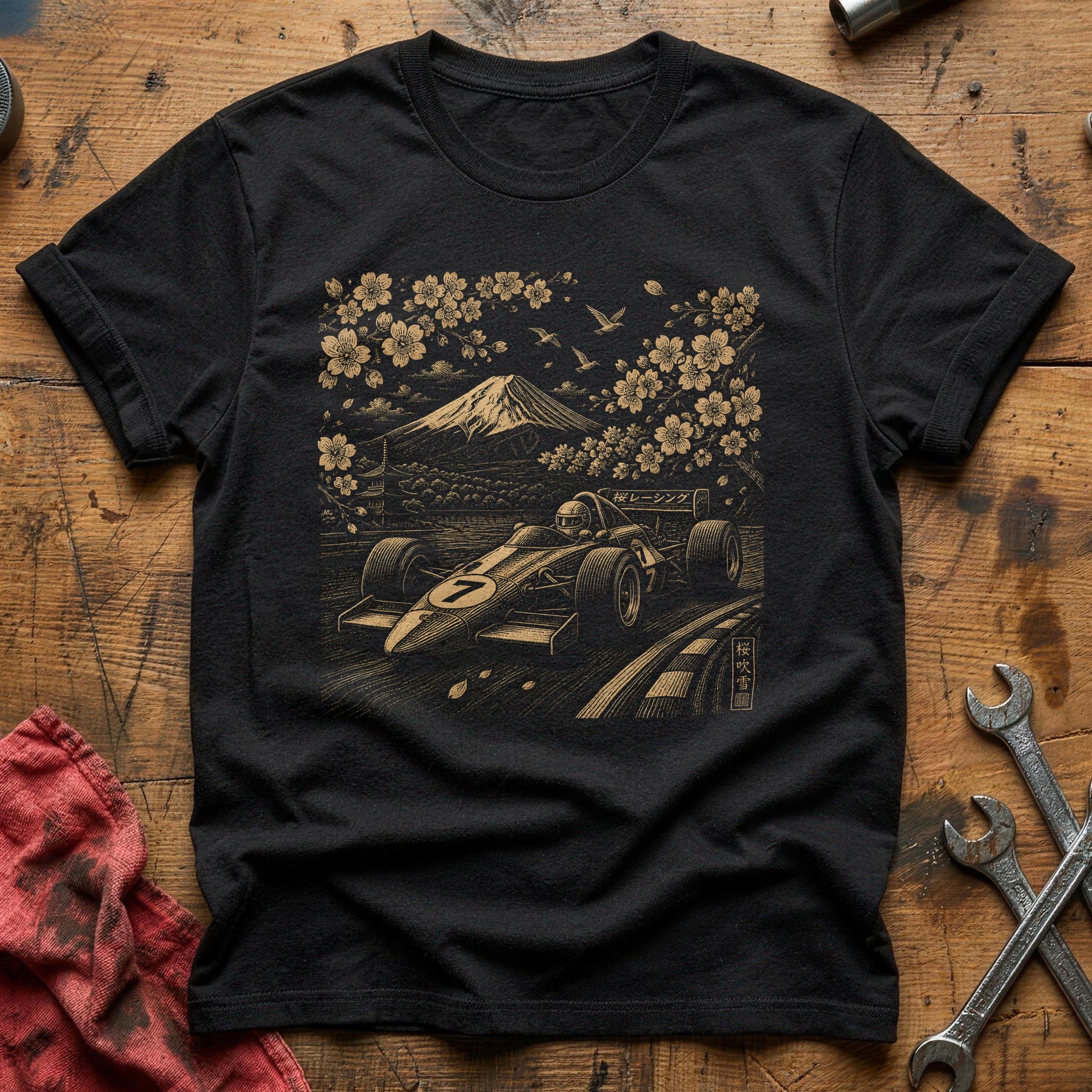 Sakura Circuit T-Shirt - Black