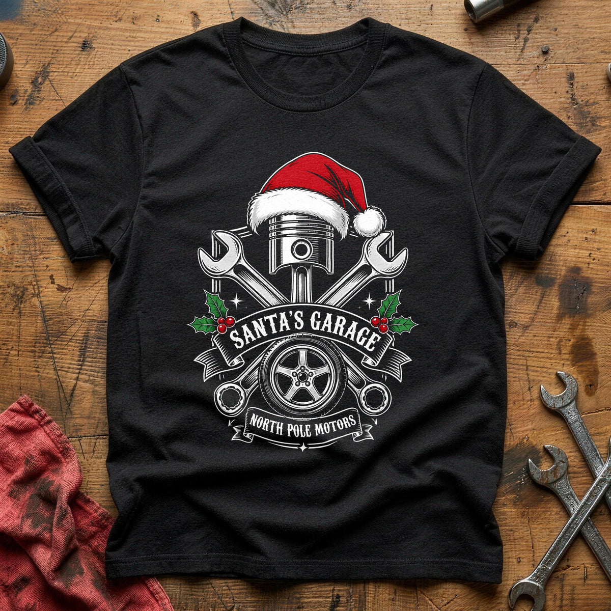 Santa's Garage 15 T-Shirt - Black