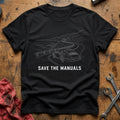 Save The Manuals 46 T-Shirt - Black