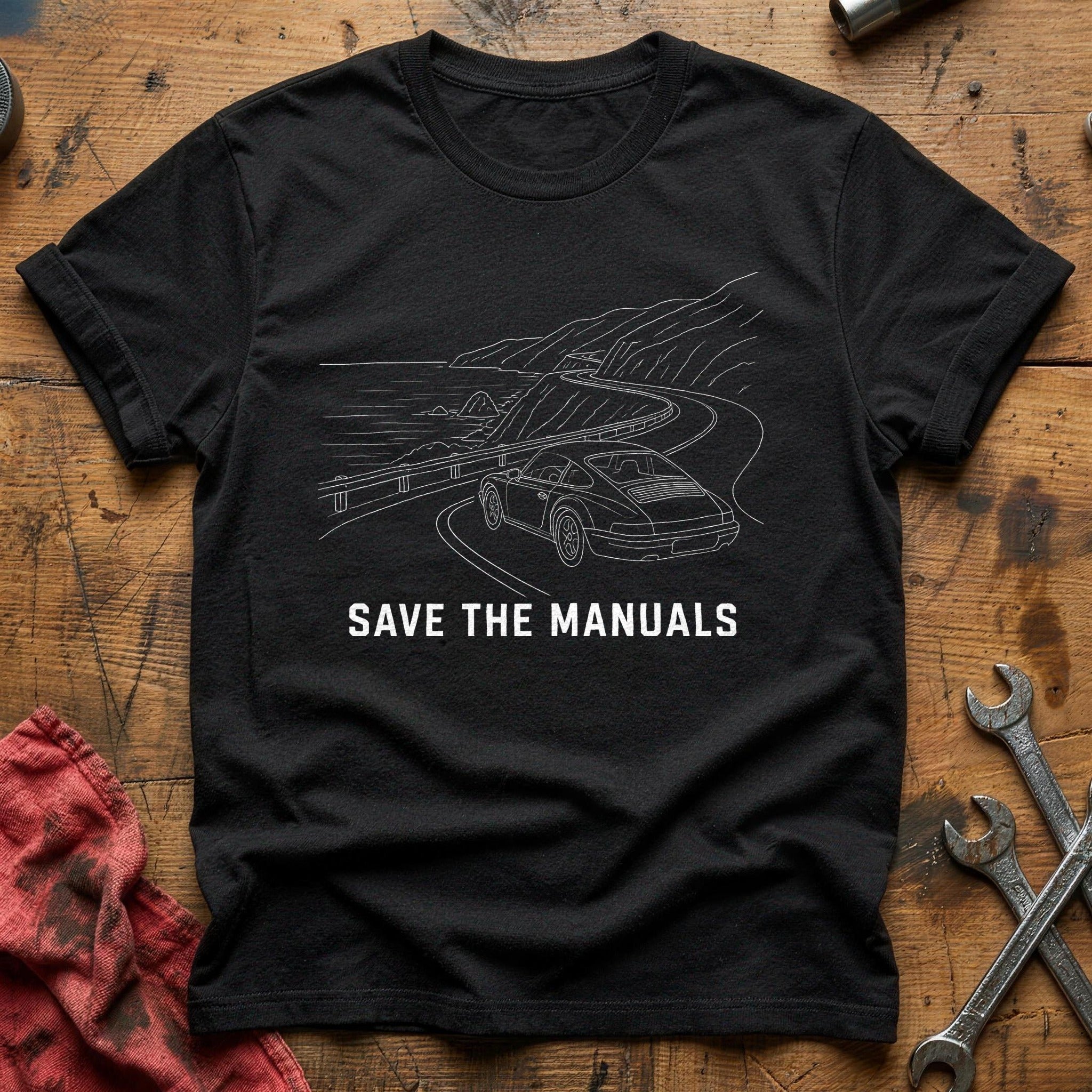 Save The Manuals 46 T-Shirt - Black