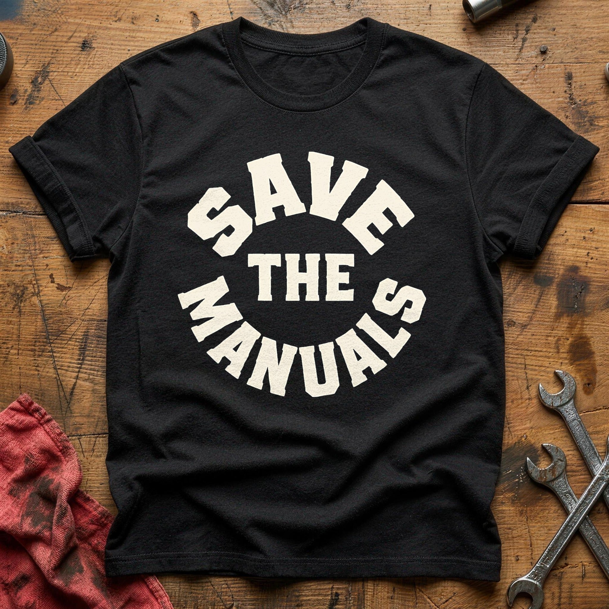 Save The Manuals 62 T-Shirt - Black