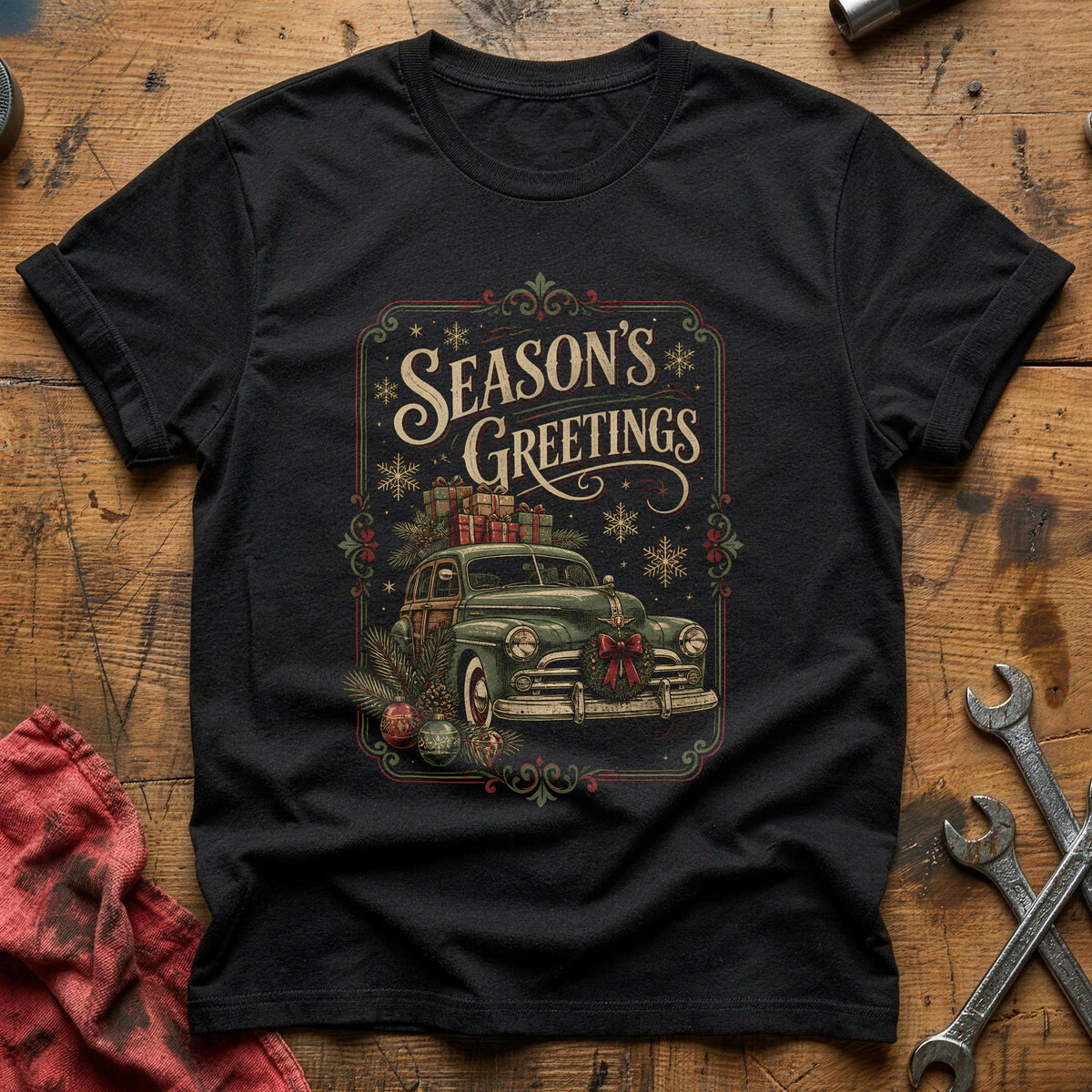 Season's Greetings 84 T-Shirt - Black