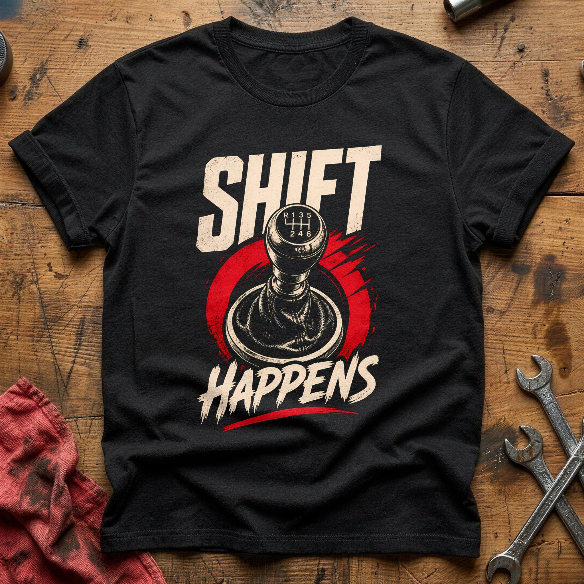 Shift Happens T-Shirt - Black