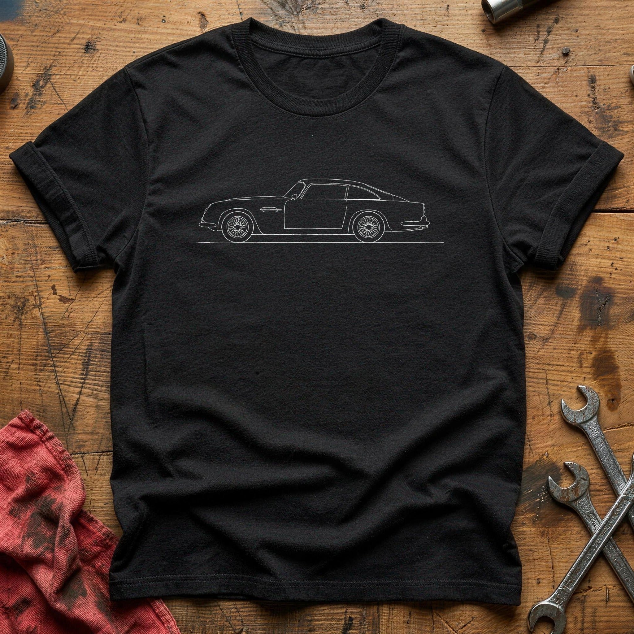 Side Profile Silhouette T-Shirt - Black