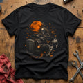 Skeleton Driving Hotrod 89 T-Shirt - Black