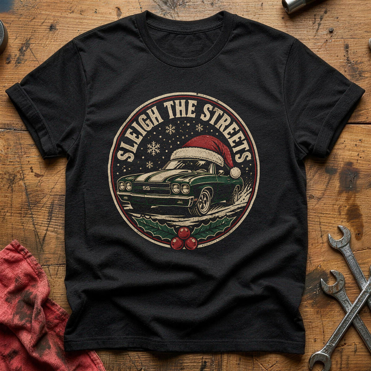 Sleigh The Streets 47 T-Shirt - Black