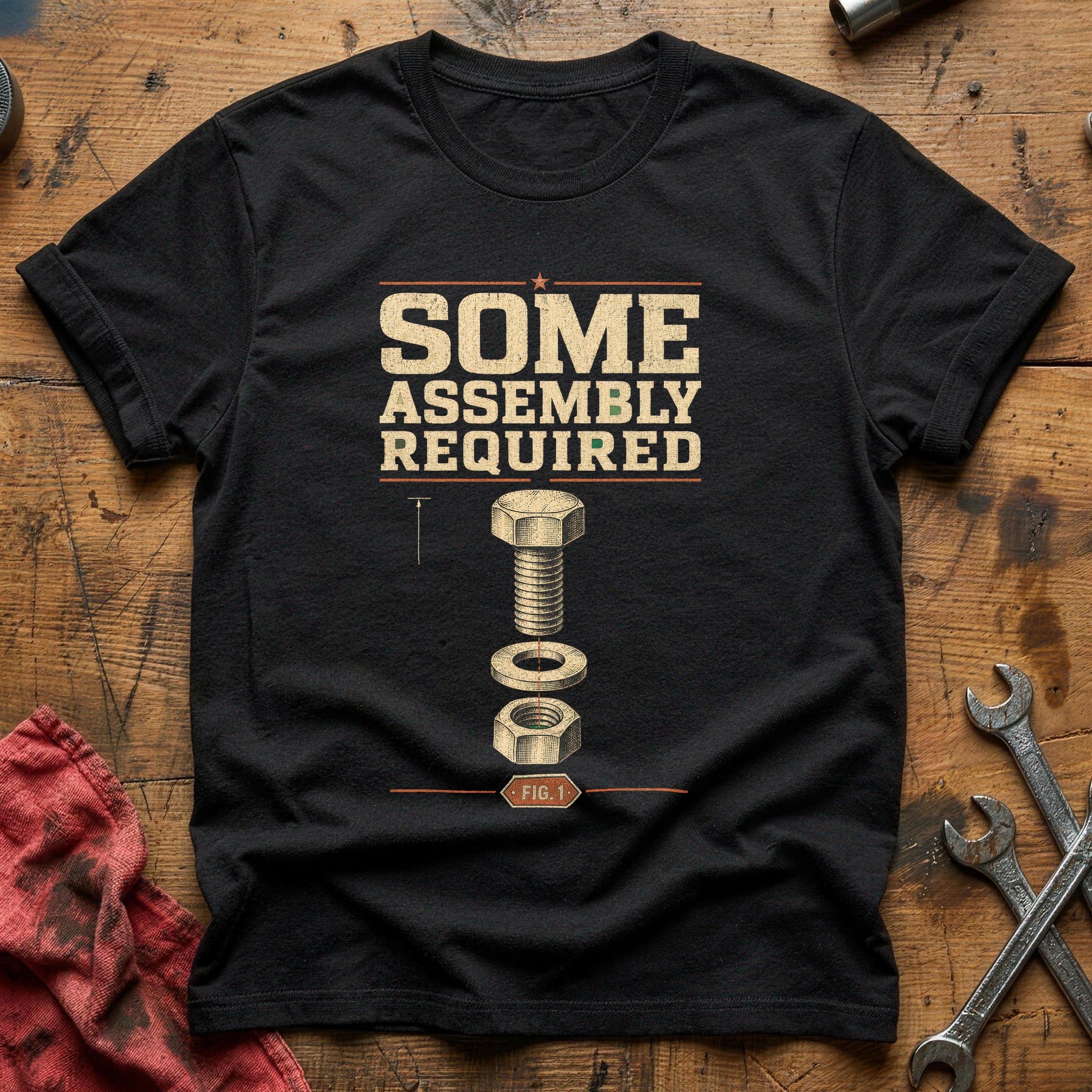 Some Assembly Required T-Shirt - Black