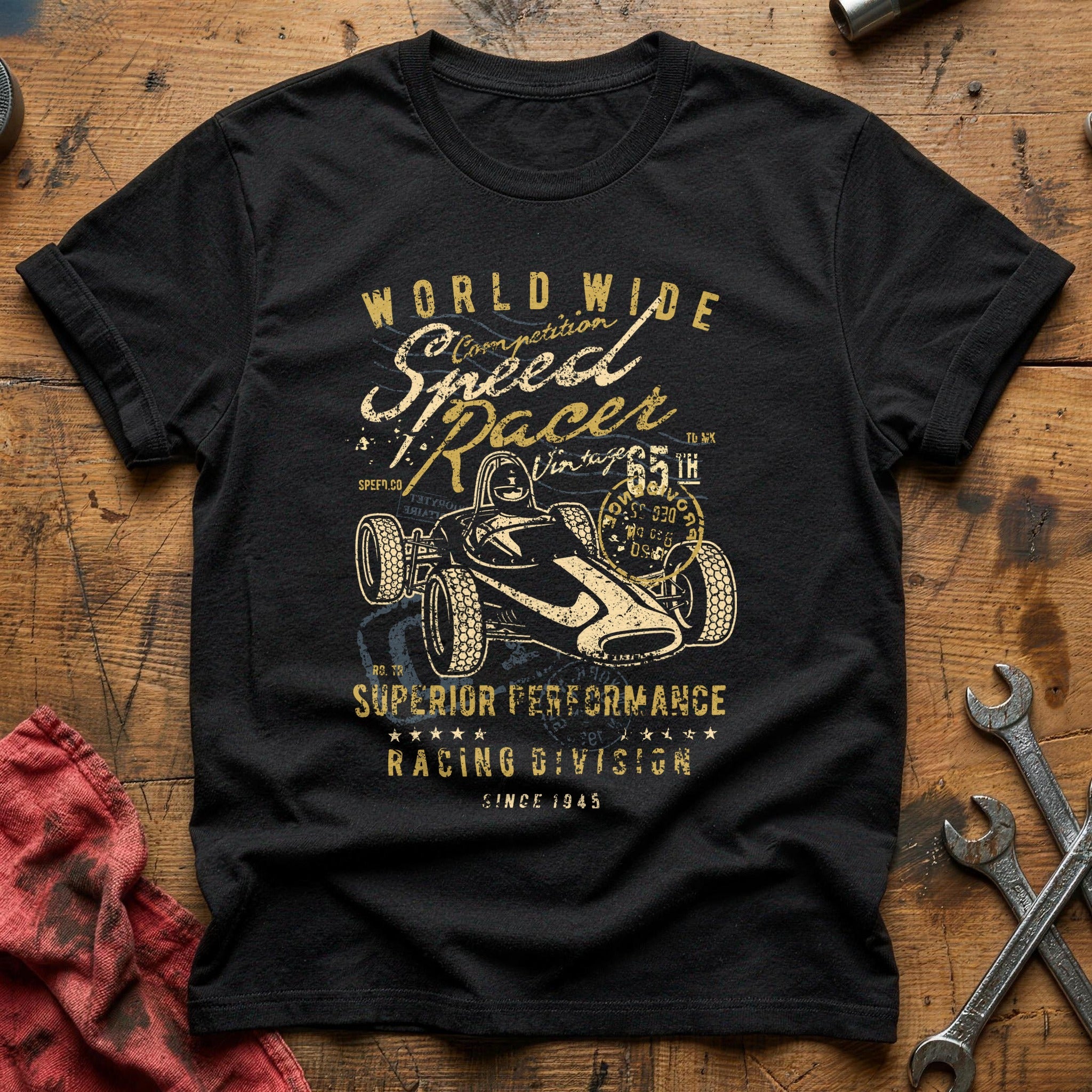 Speed racer vintage T-Shirt - Black