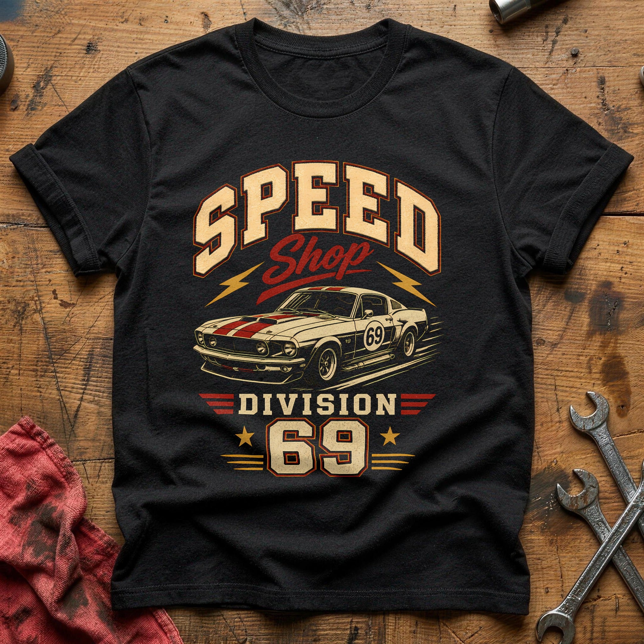 Speed Shop Division 69 80 T-Shirt - Black