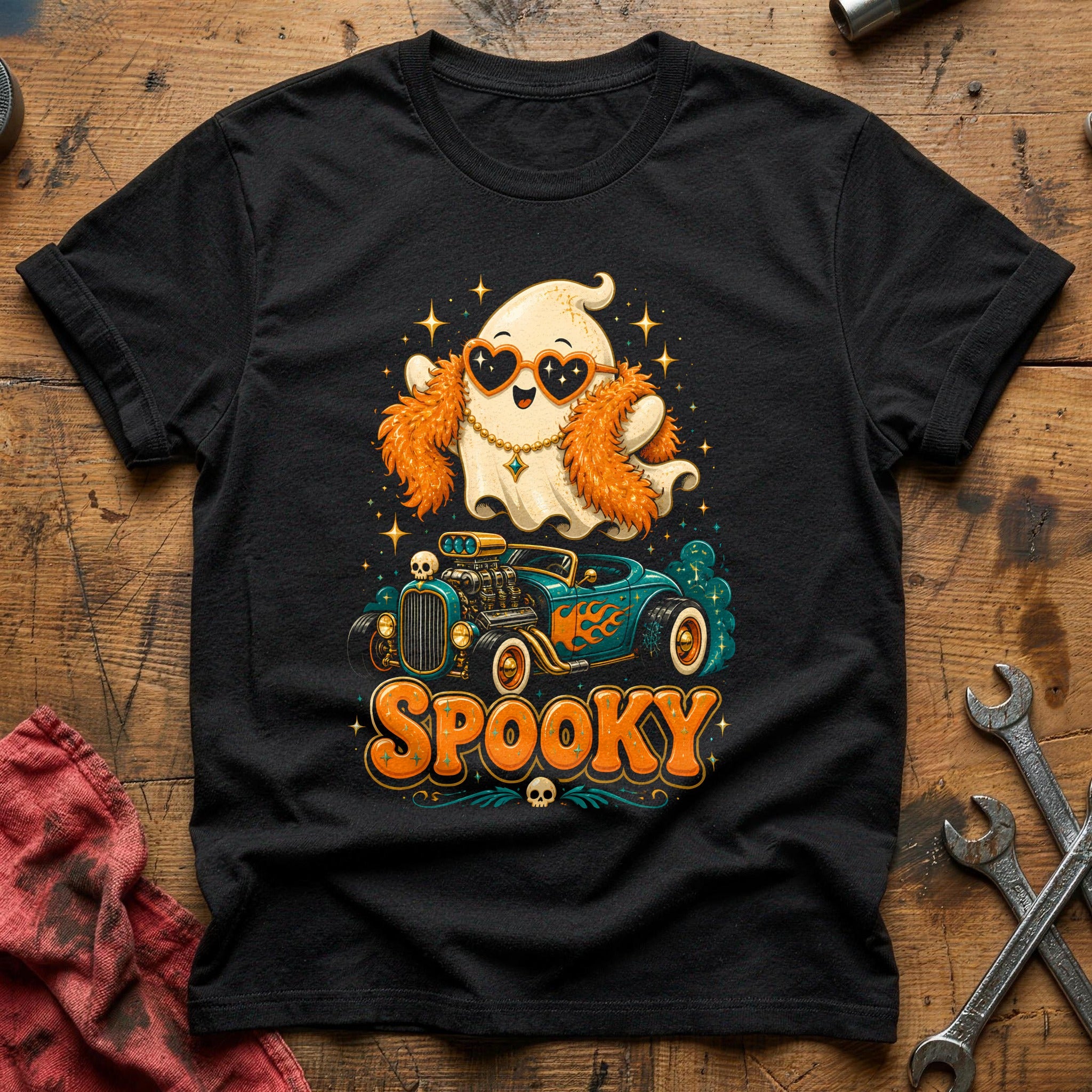 Spooky Glam Ghost 94 T-Shirt - Black