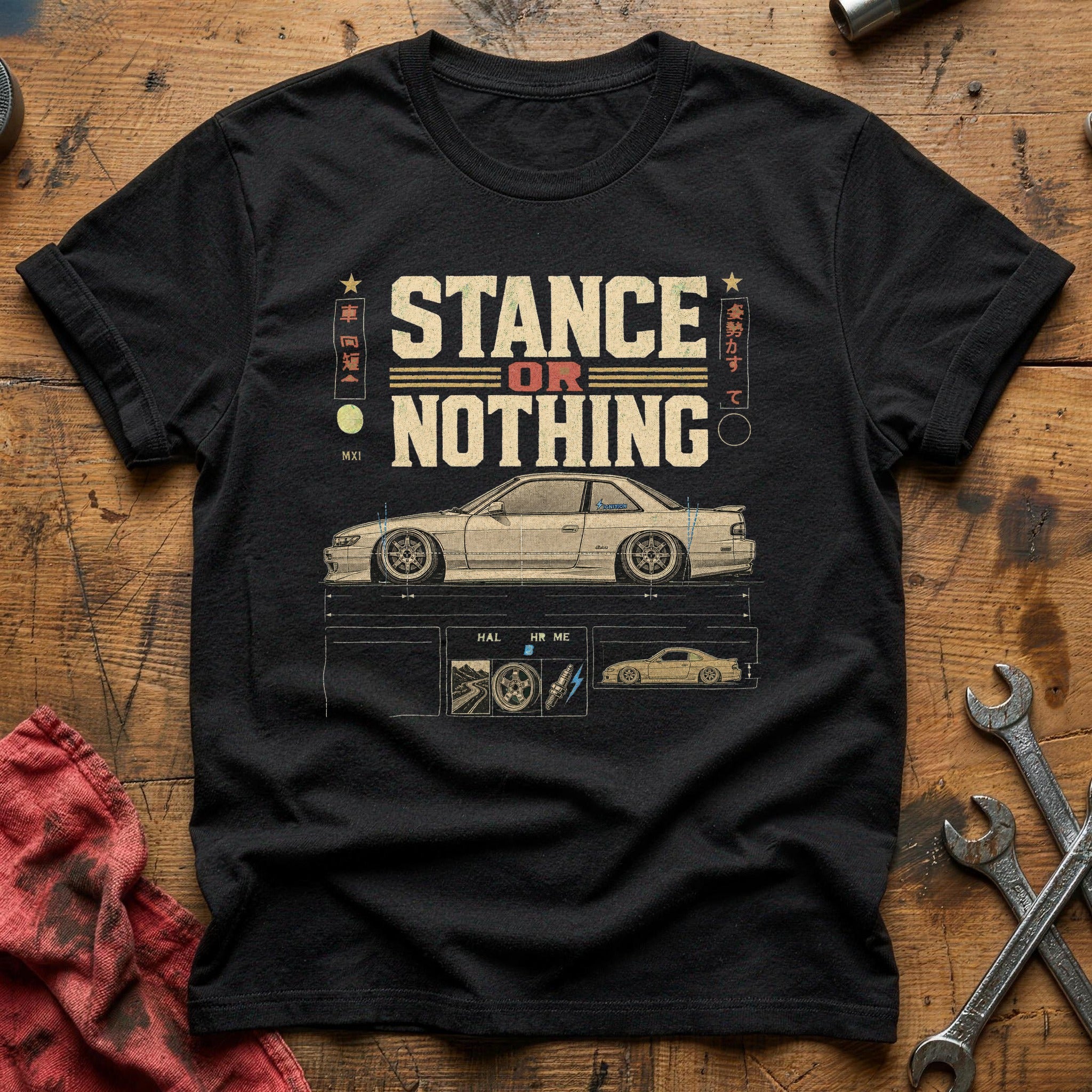 Stance or Nothing T-Shirt - Black