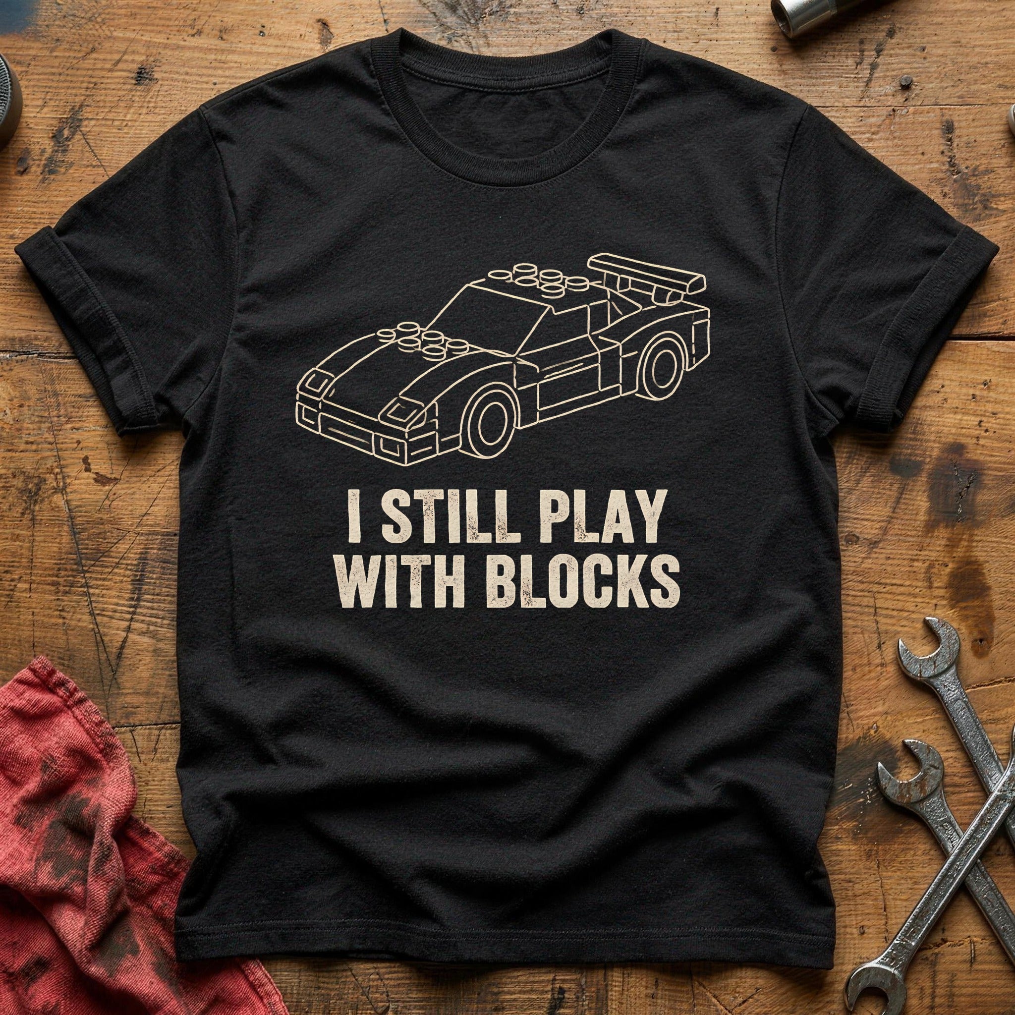 Still Play Blocks 89 T-Shirt - Black