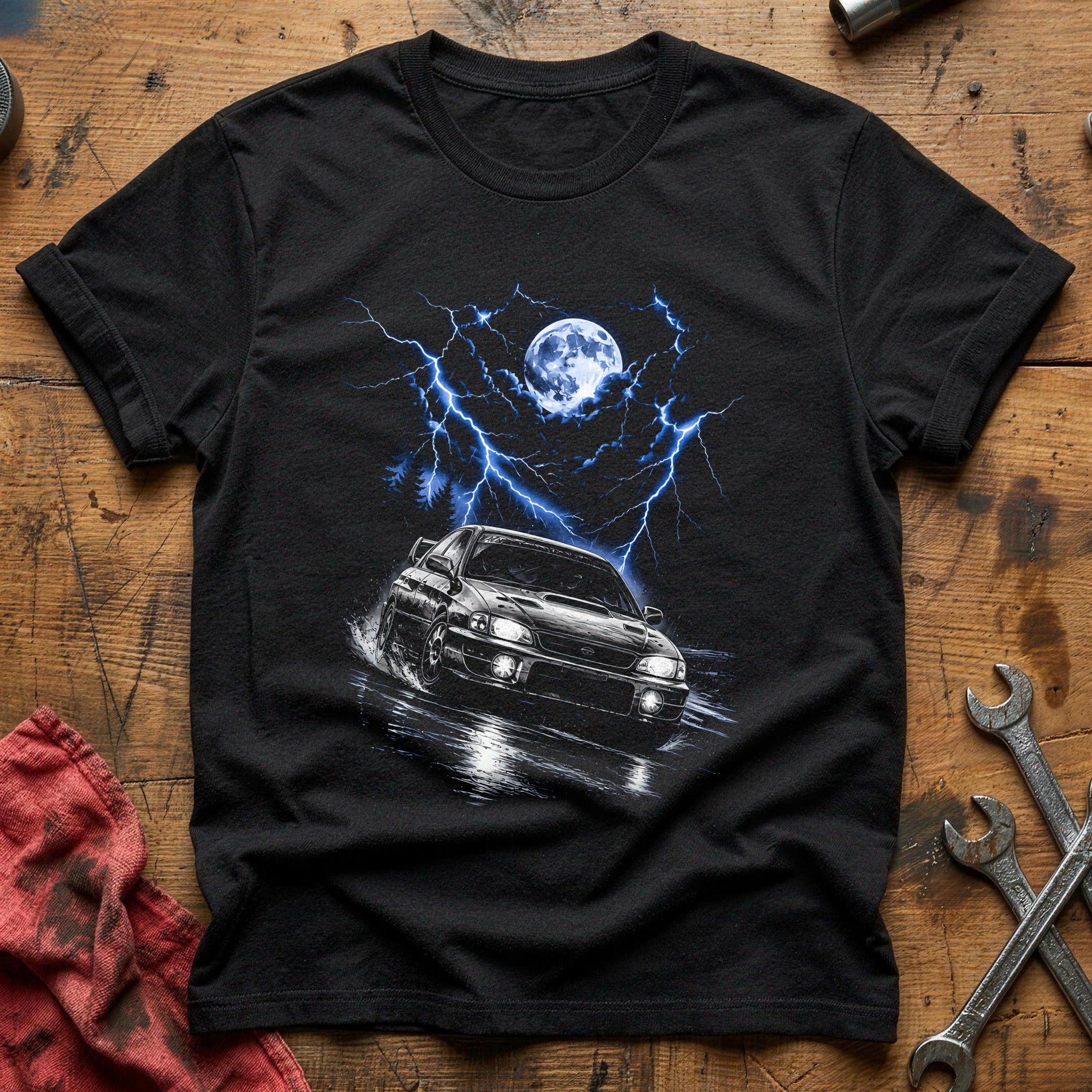 Storm Chasing Lightning T-Shirt - Black
