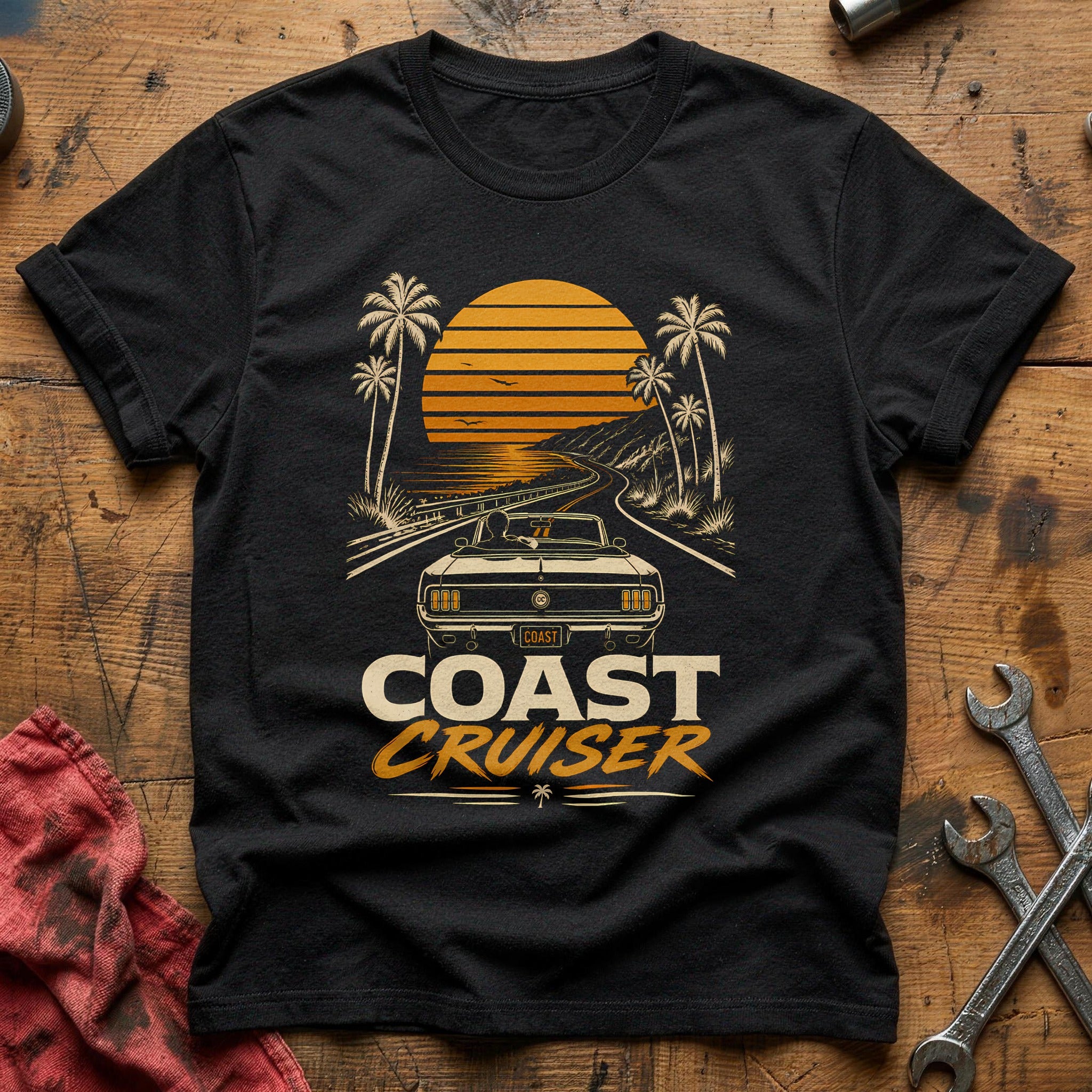 Sunset Cruising T-Shirt - Black