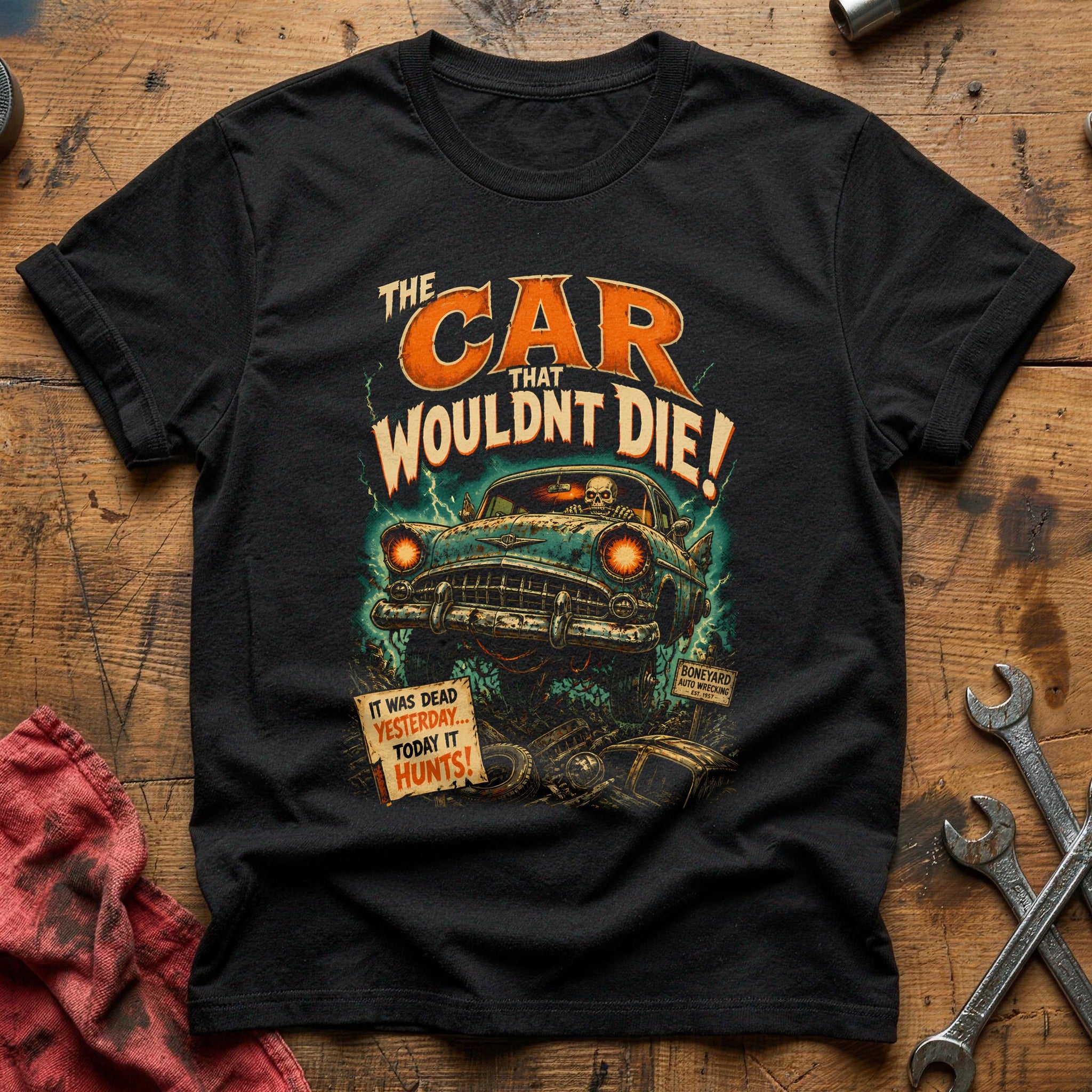 The Car That Wouldnt Die 58 T-Shirt - Black
