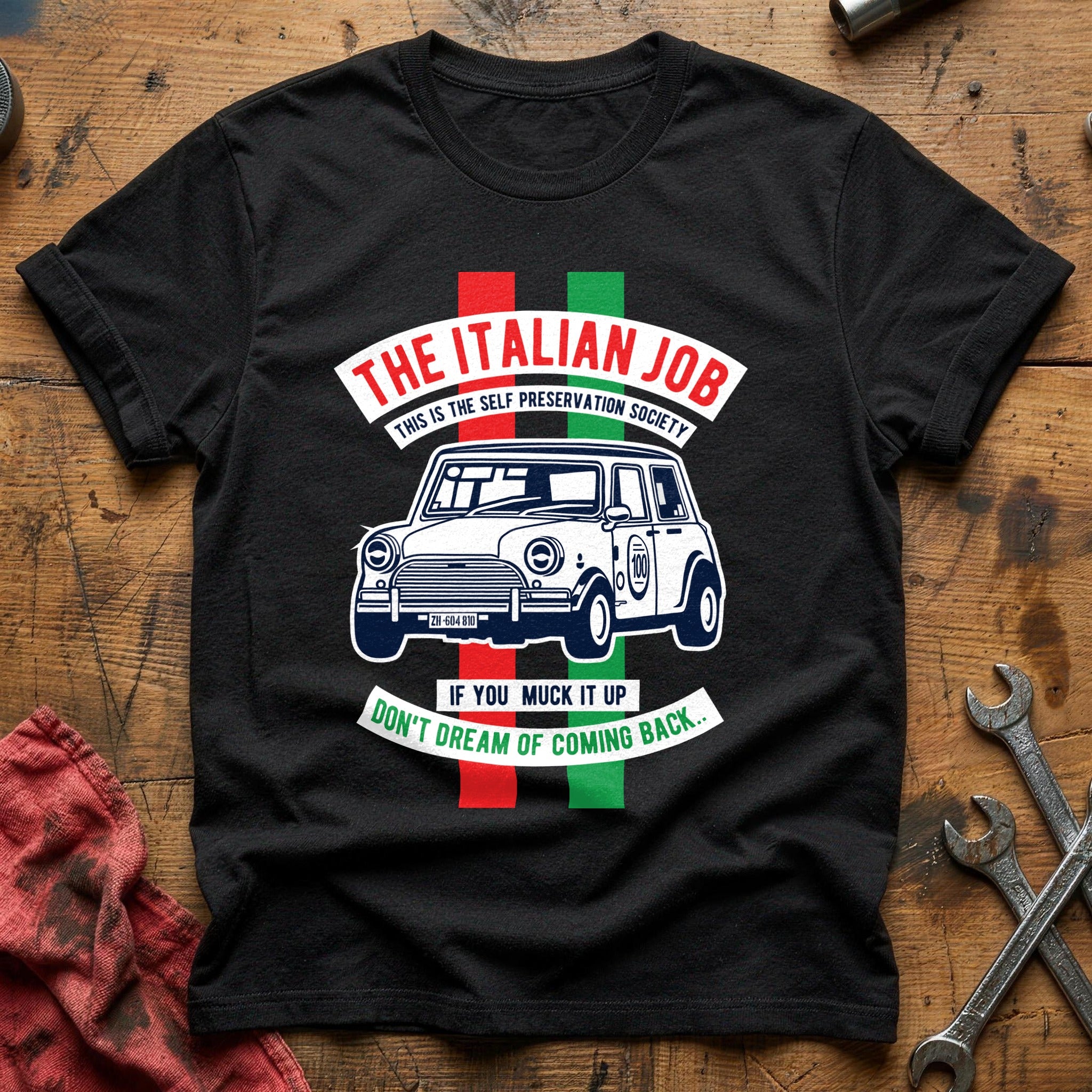 The italian car T-Shirt - Black