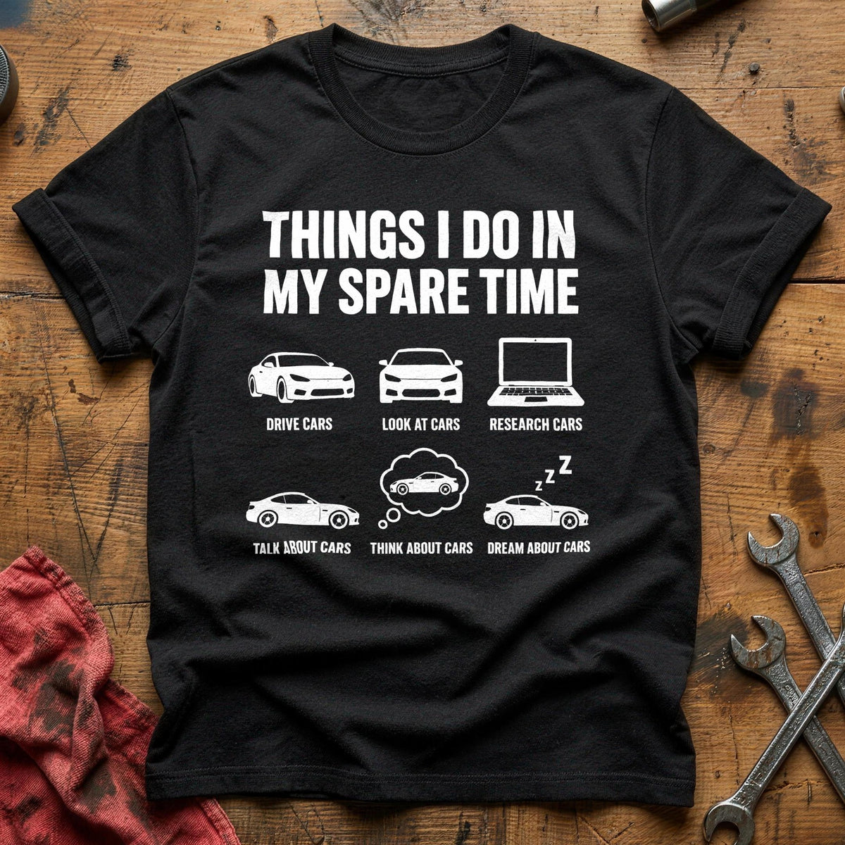 Things I Do In My Spare Time 93 T-Shirt - Black