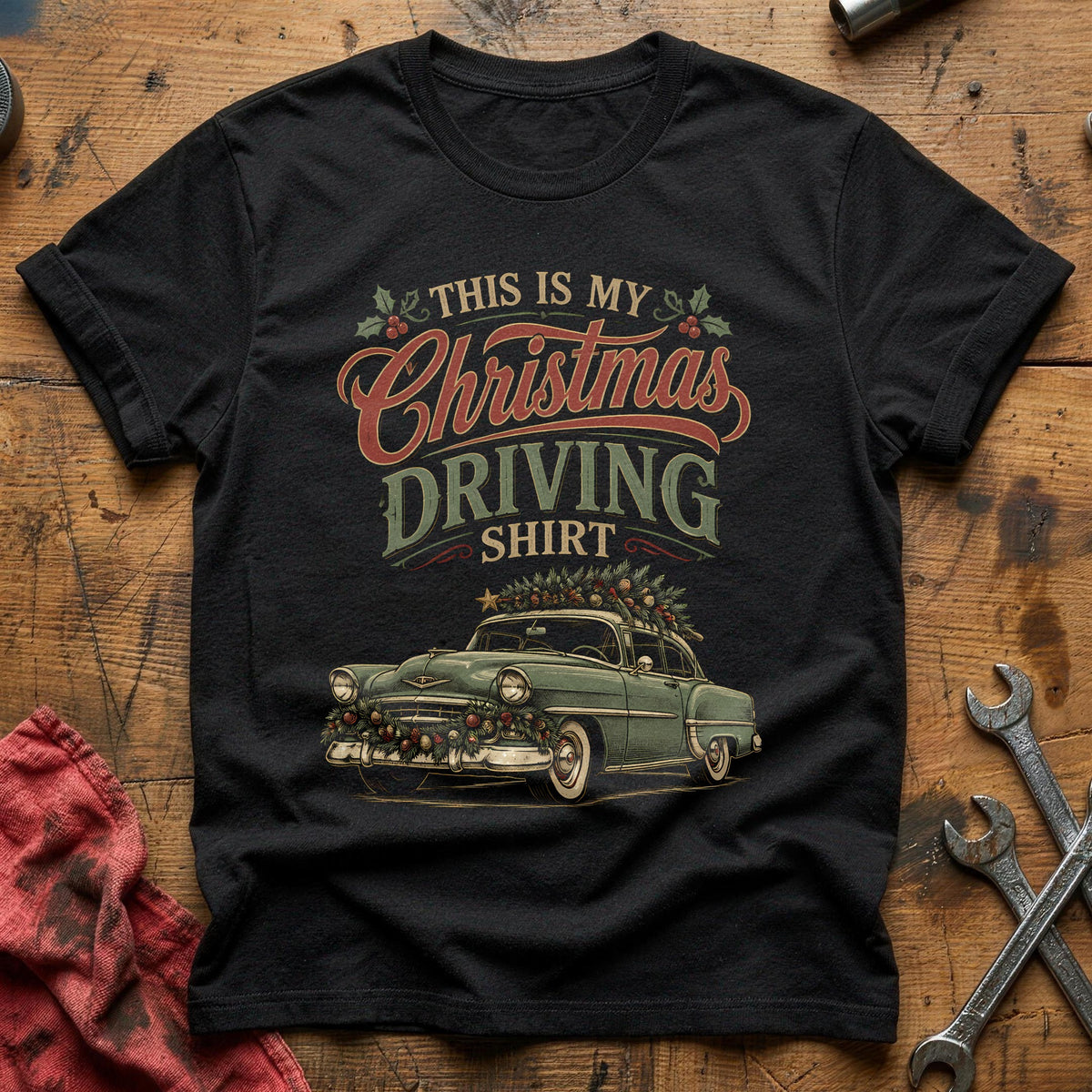 This Is My Christmas Driving Shirt 67 T-Shirt - Black