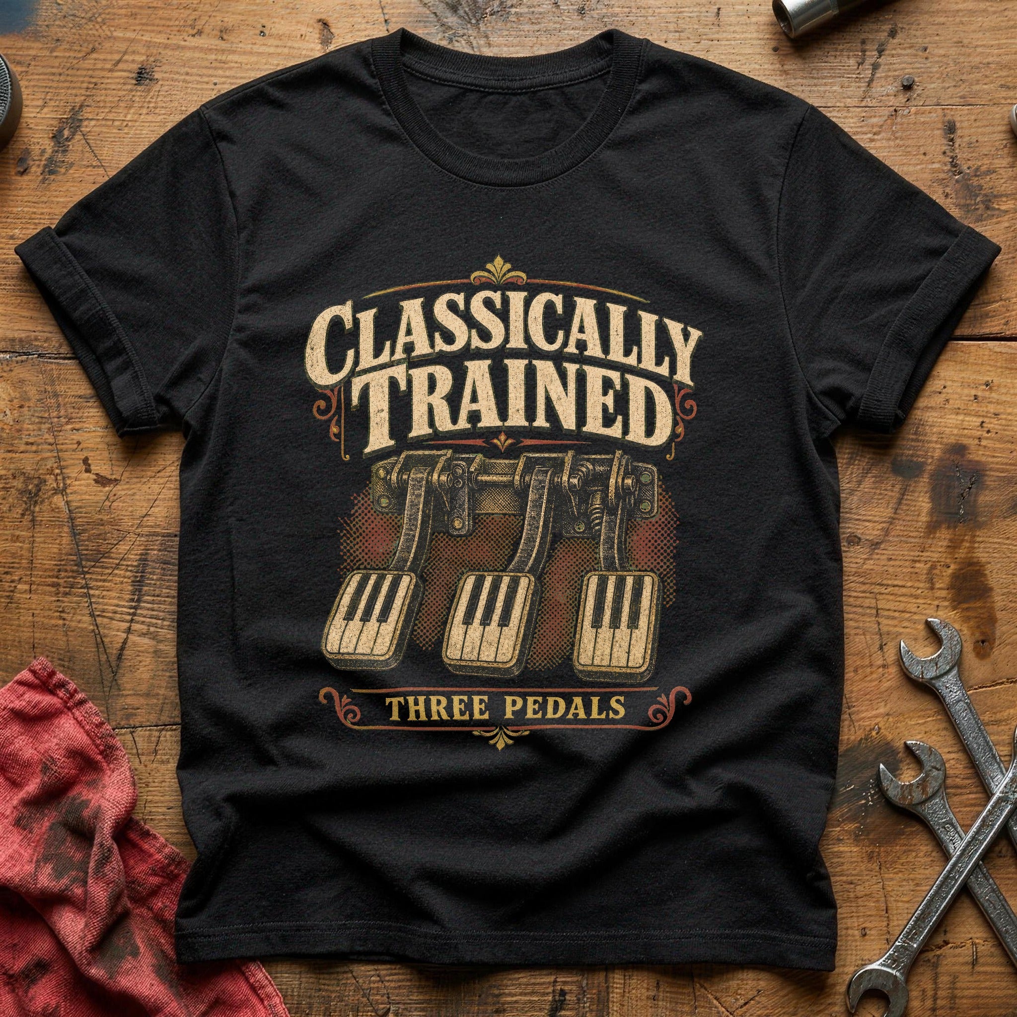 Three Pedal Royalty T-Shirt - Black