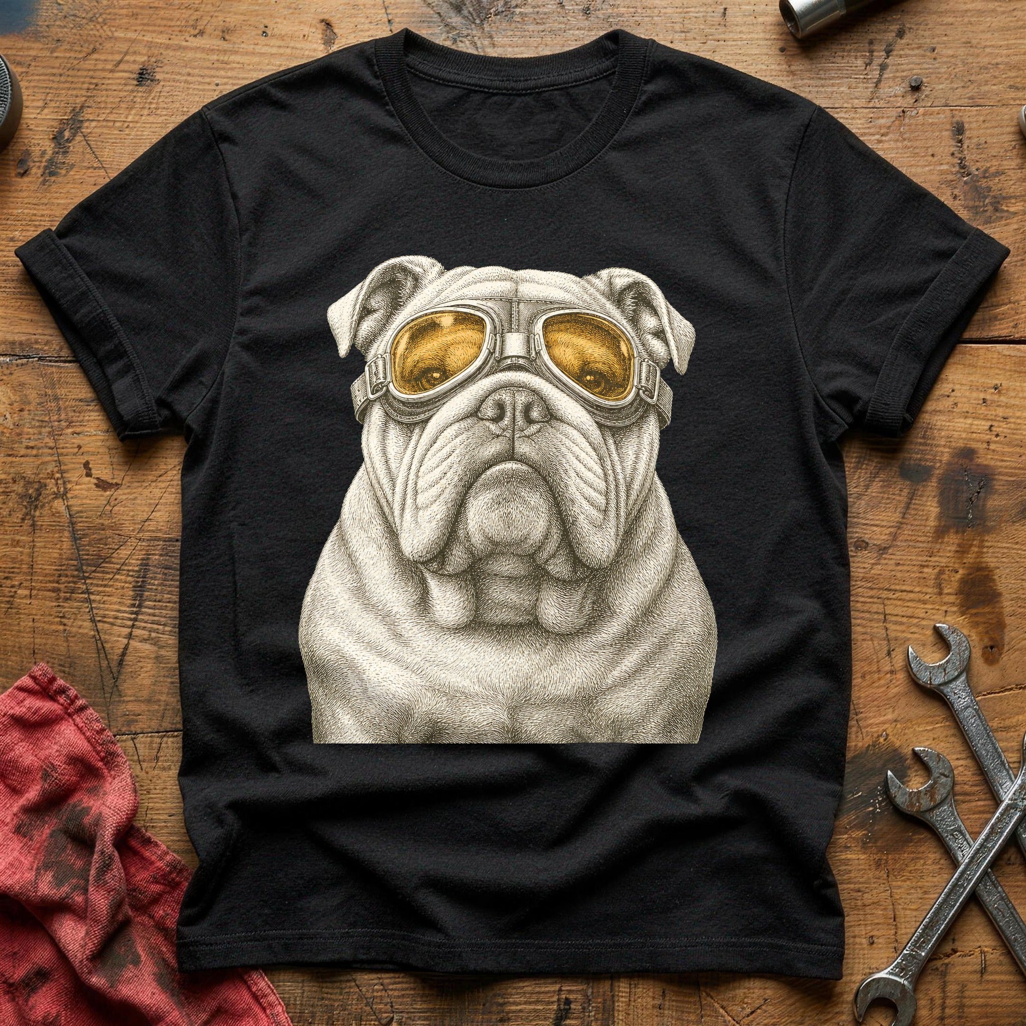Throttle Bulldog T-Shirt - Black