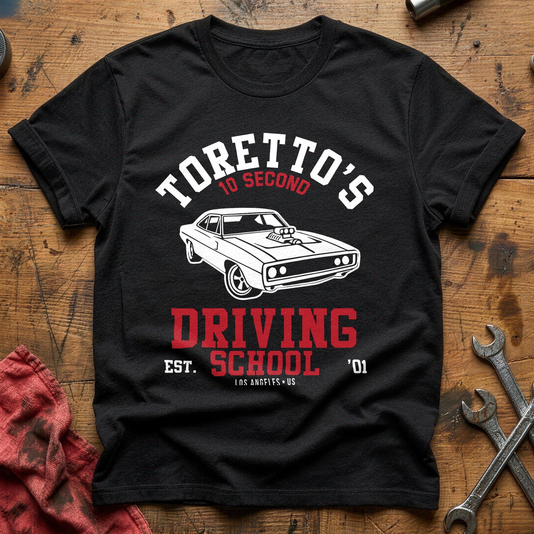 Torettos driving school T-Shirt - Black