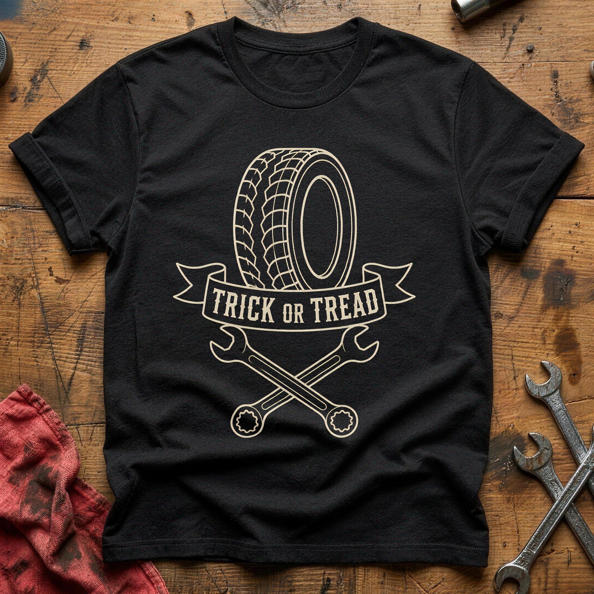 Trick Or Tread Banner 51 T-Shirt - Black