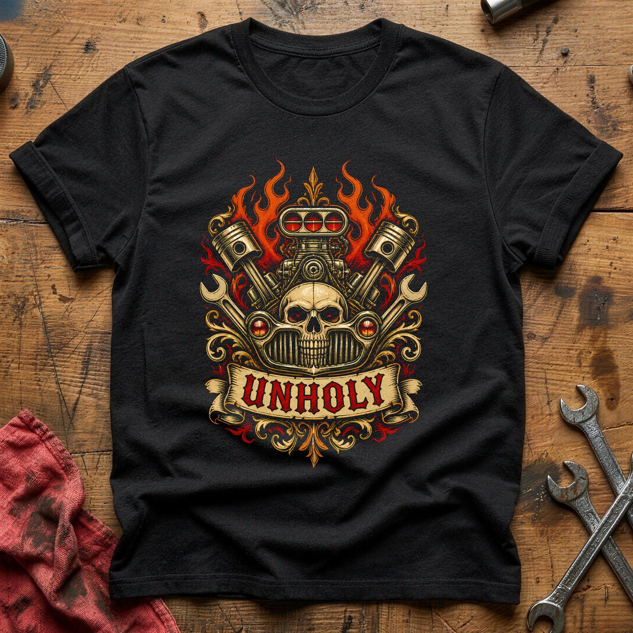 Unholy Engine Flash 60 T-Shirt - Black