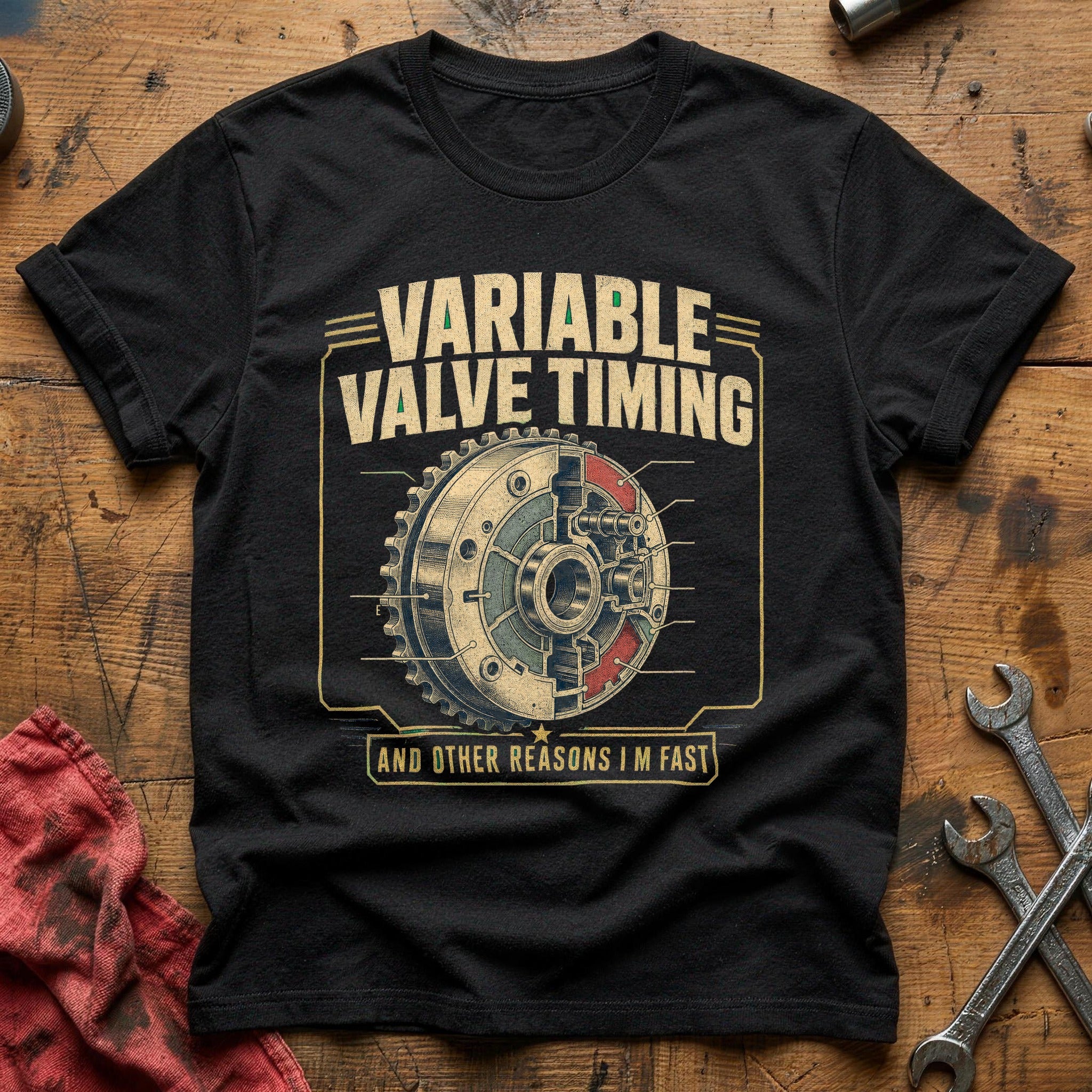 Valve Train Logic T-Shirt - Black